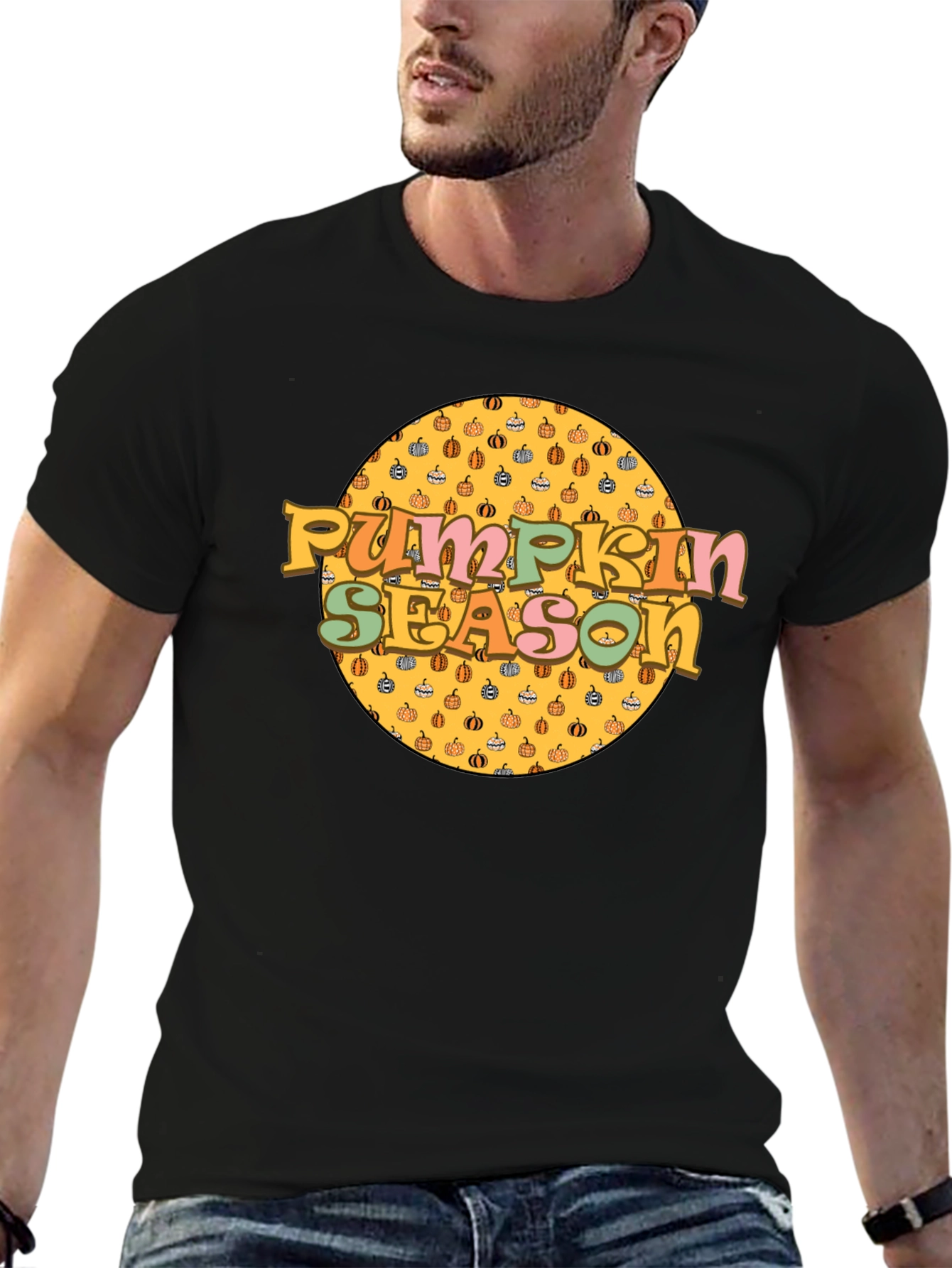 Pumpkin Season Retro Graphic T-Shirt