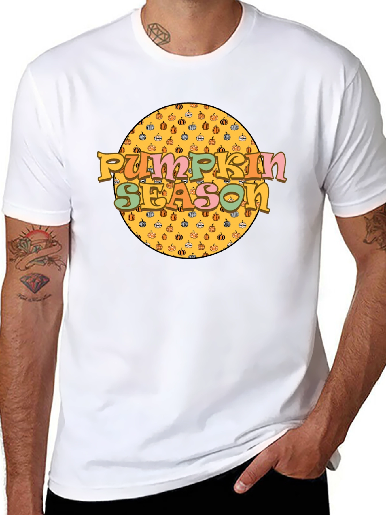 Pumpkin Season Retro Graphic T-Shirt