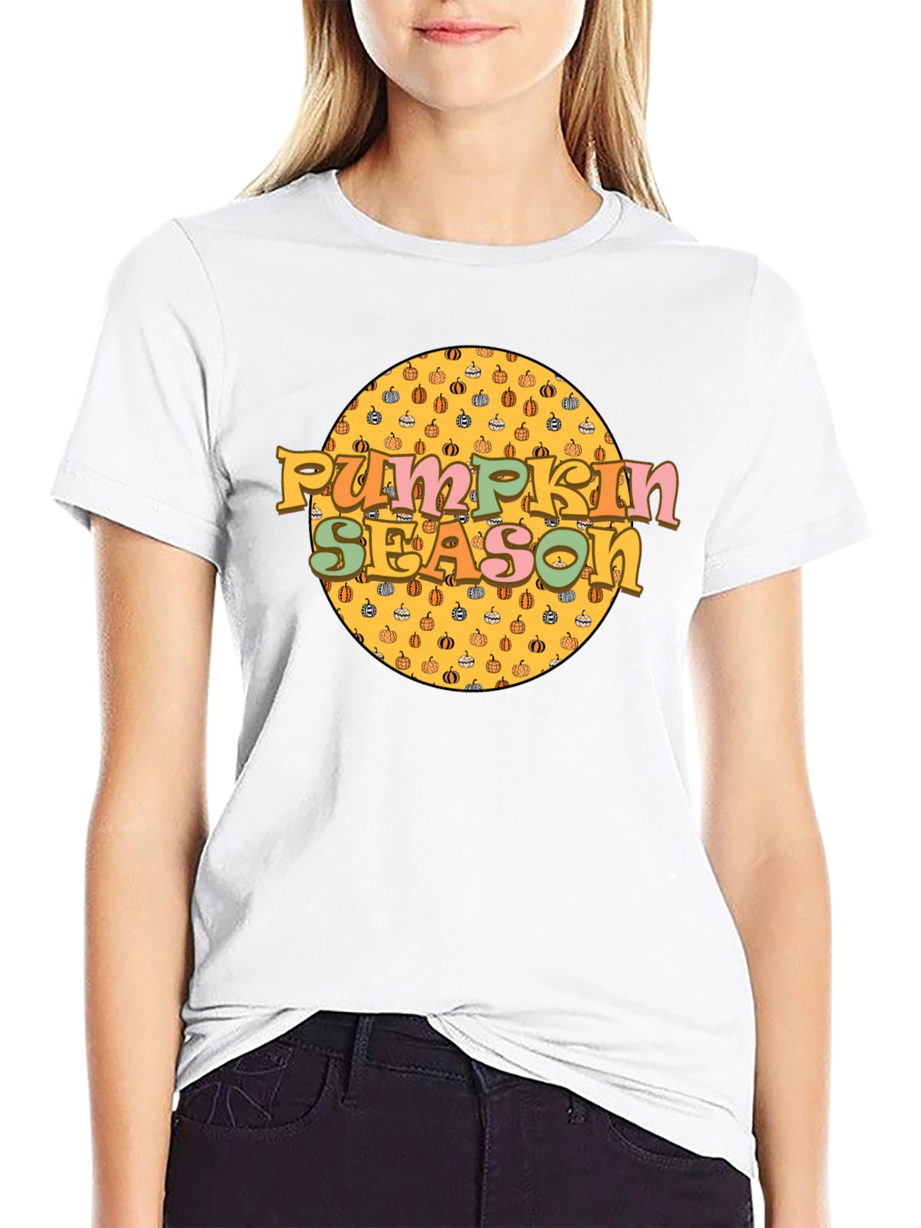 Pumpkin Season Retro Graphic T-Shirt