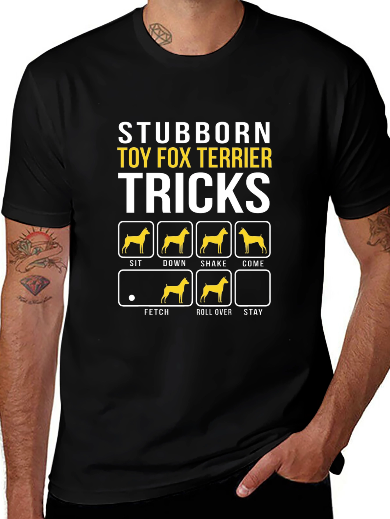 Stubborn Toy Fox Terrier Tricks Graphic T-Shirt