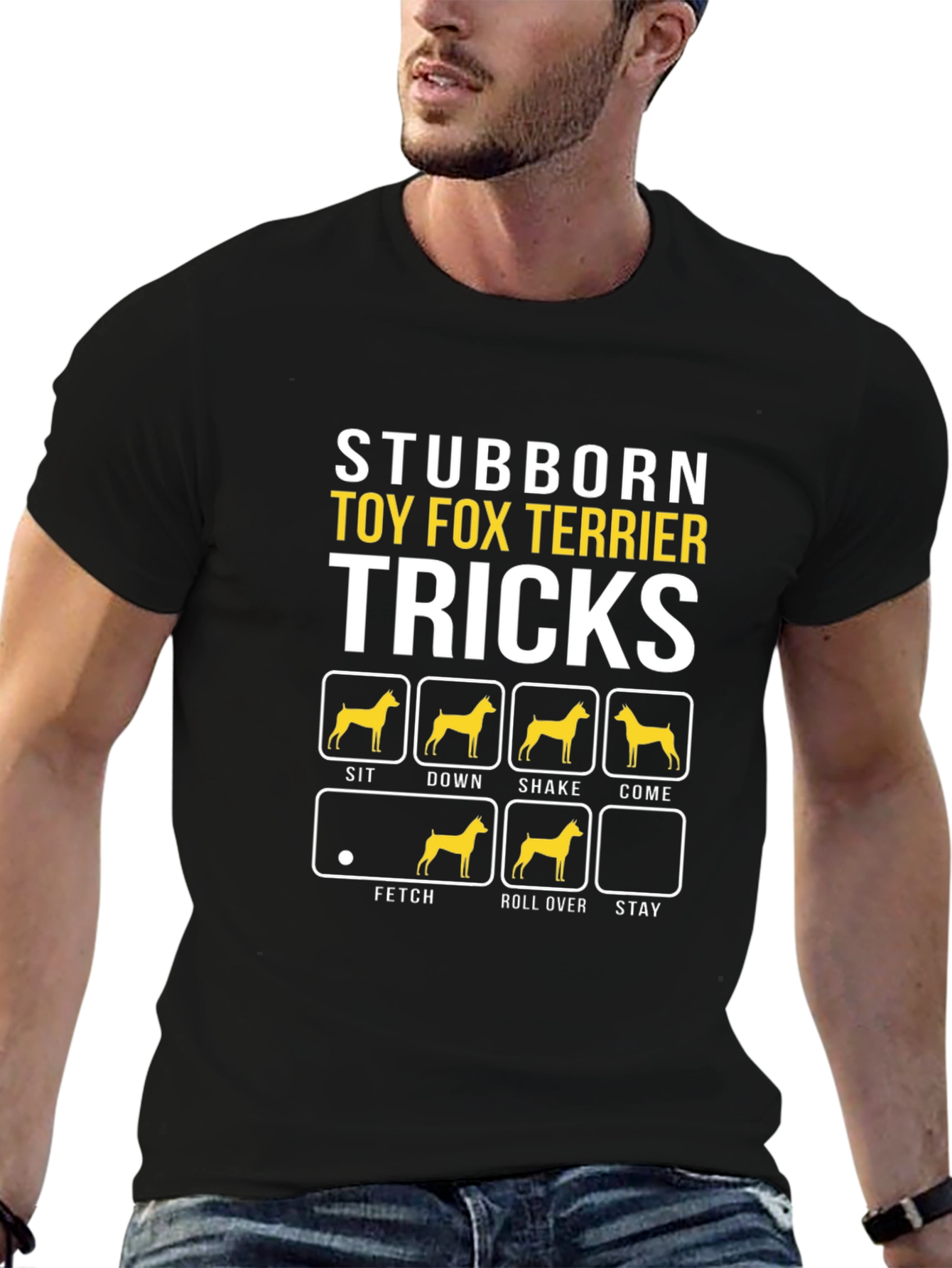 Stubborn Toy Fox Terrier Tricks Graphic T-Shirt