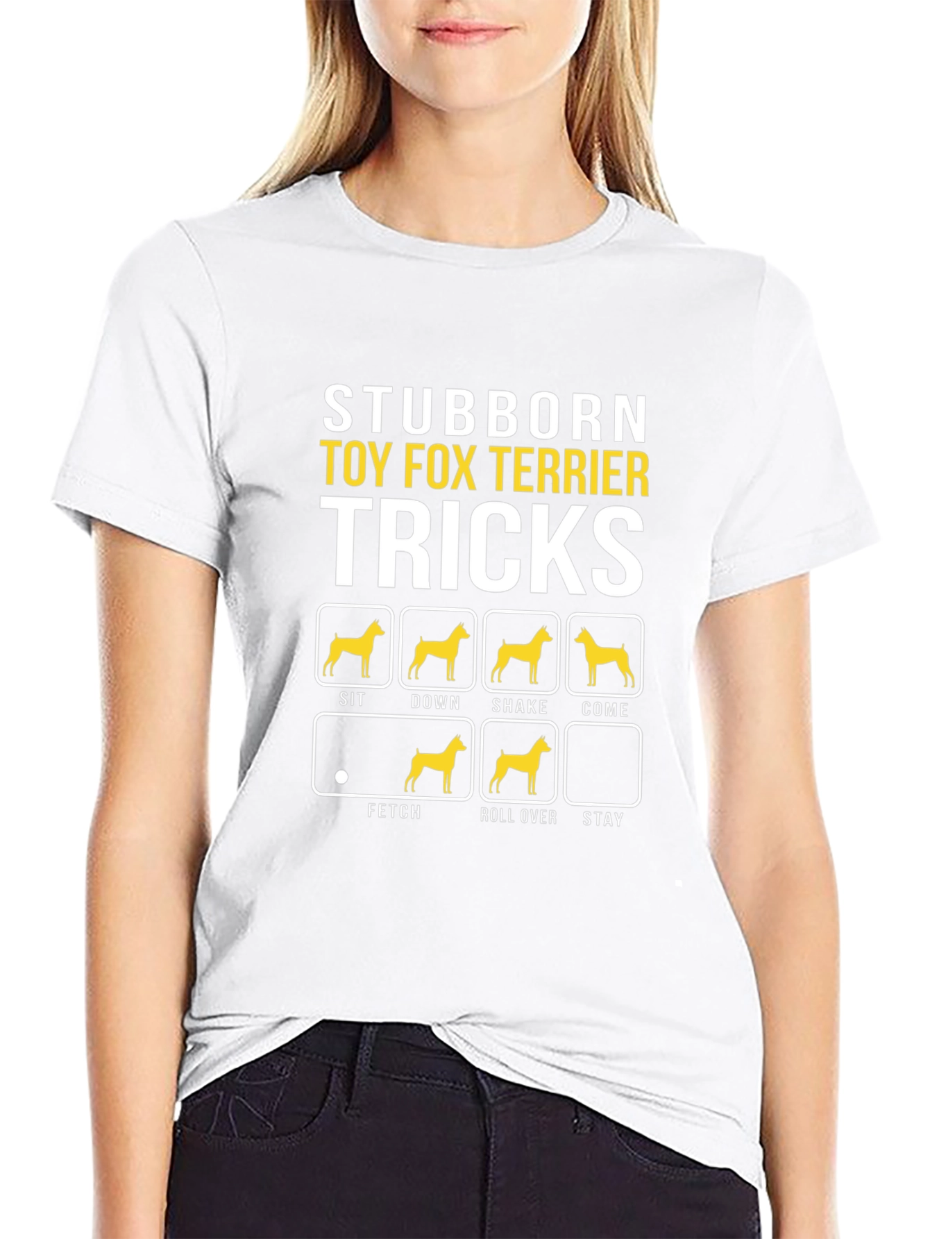 Stubborn Toy Fox Terrier Tricks Graphic T-Shirt