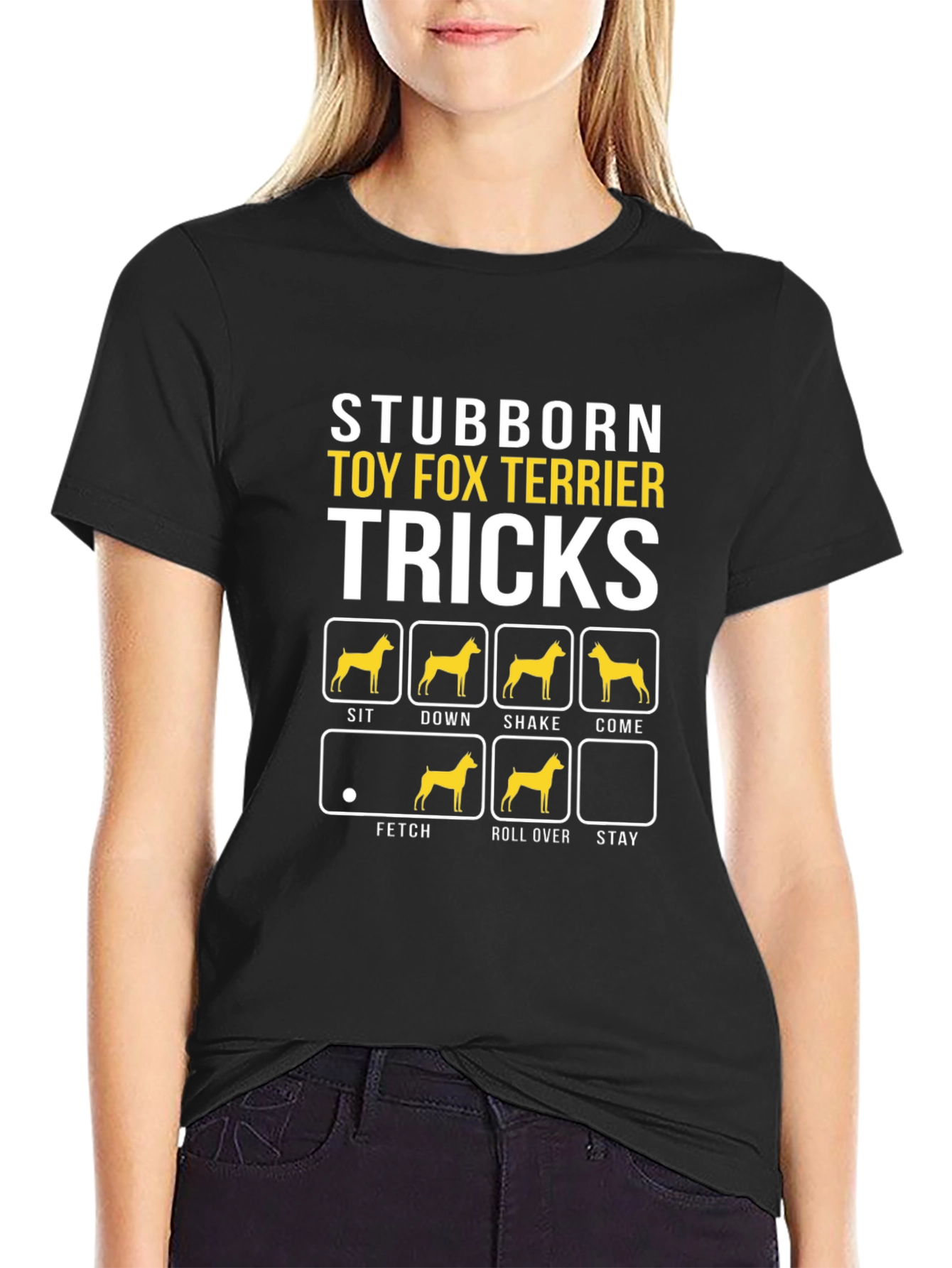 Stubborn Toy Fox Terrier Tricks Graphic T-Shirt