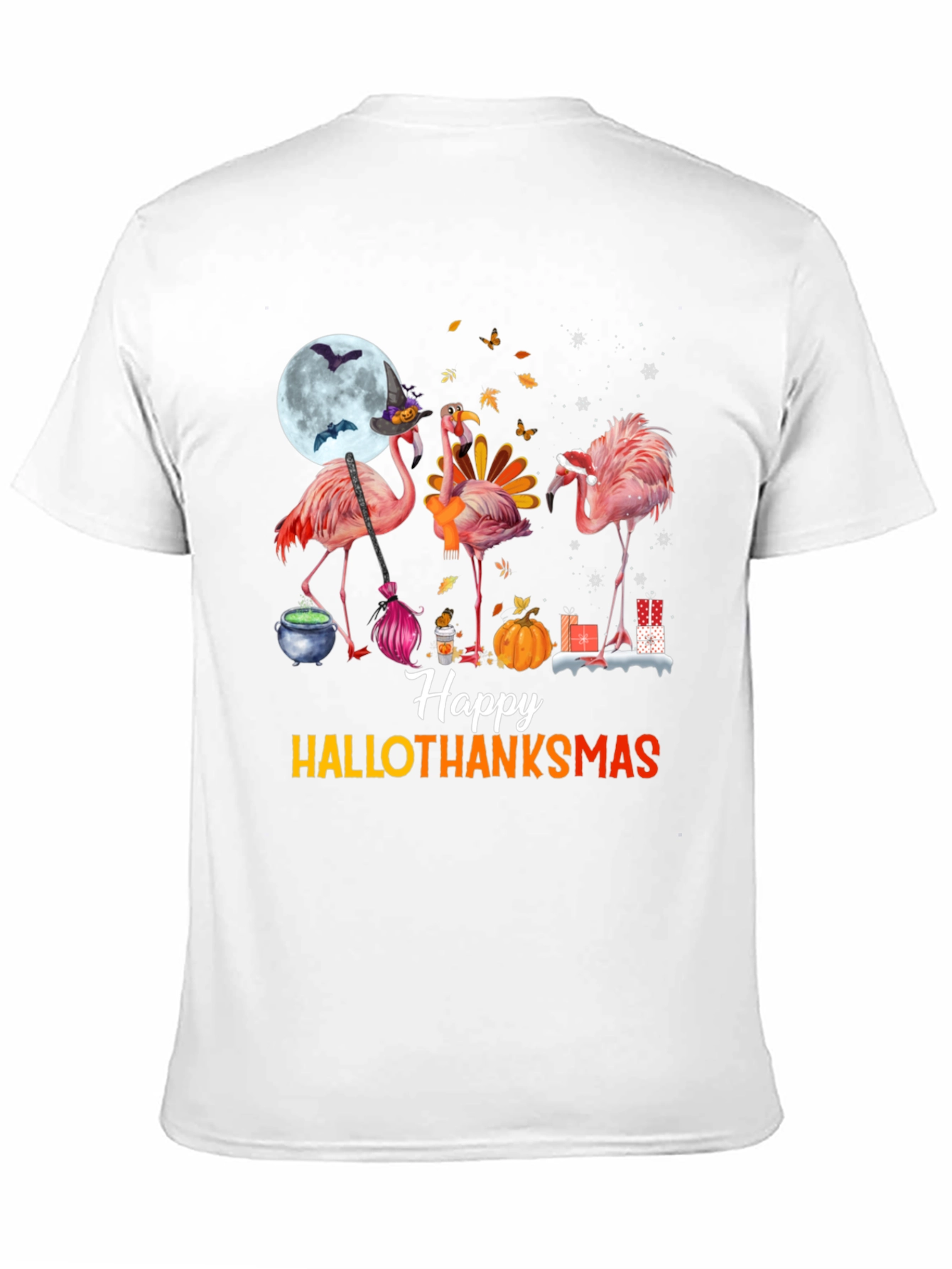 Hallothanksmas Flamingo T-Shirt
