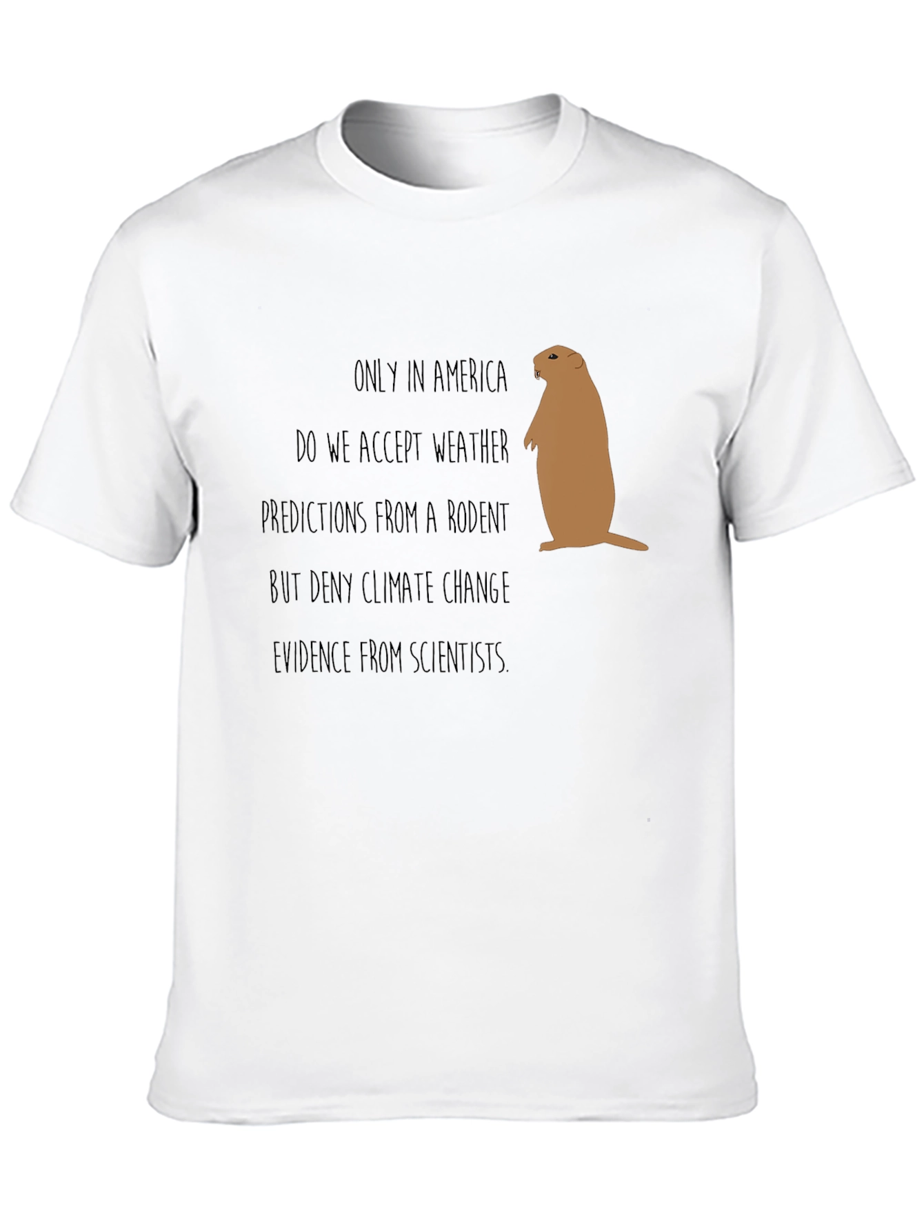 Funny Climate Change Rodent Graphic Tee