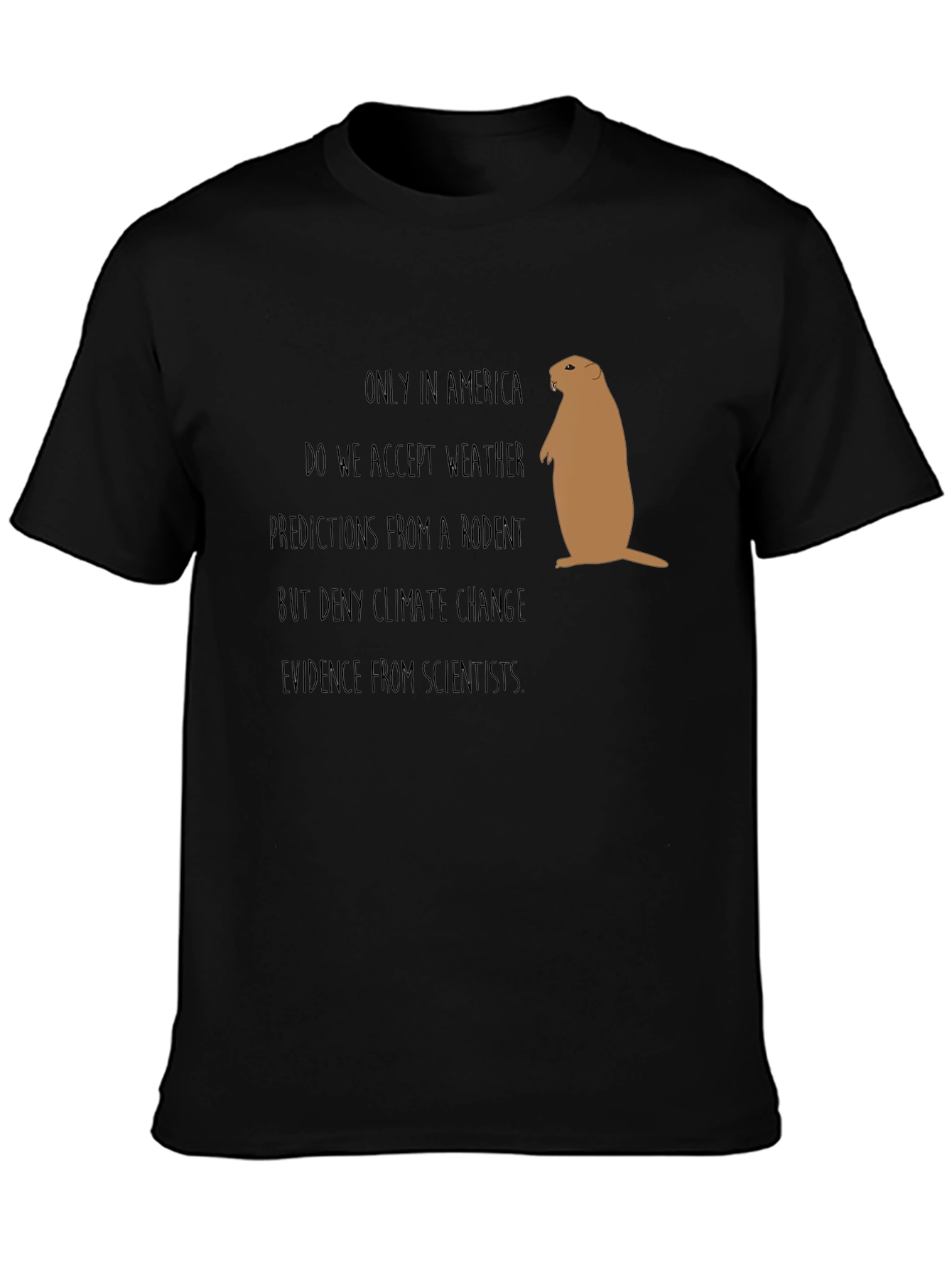 Funny Climate Change Rodent Graphic Tee