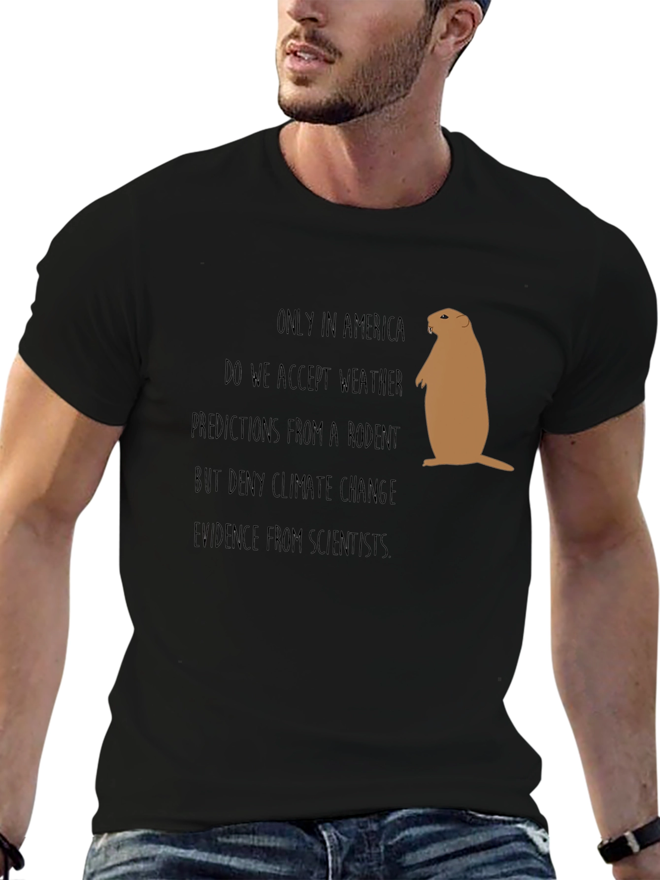 Funny Climate Change Rodent Graphic Tee