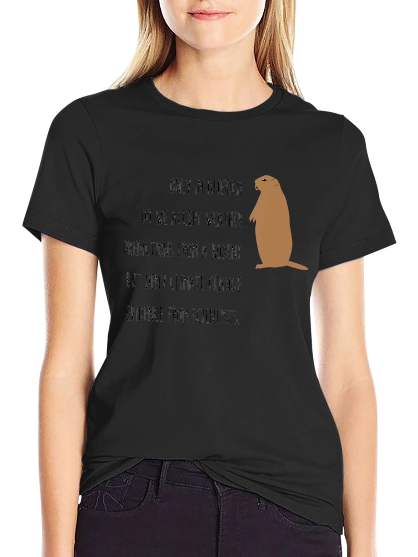 Funny Climate Change Rodent Graphic Tee