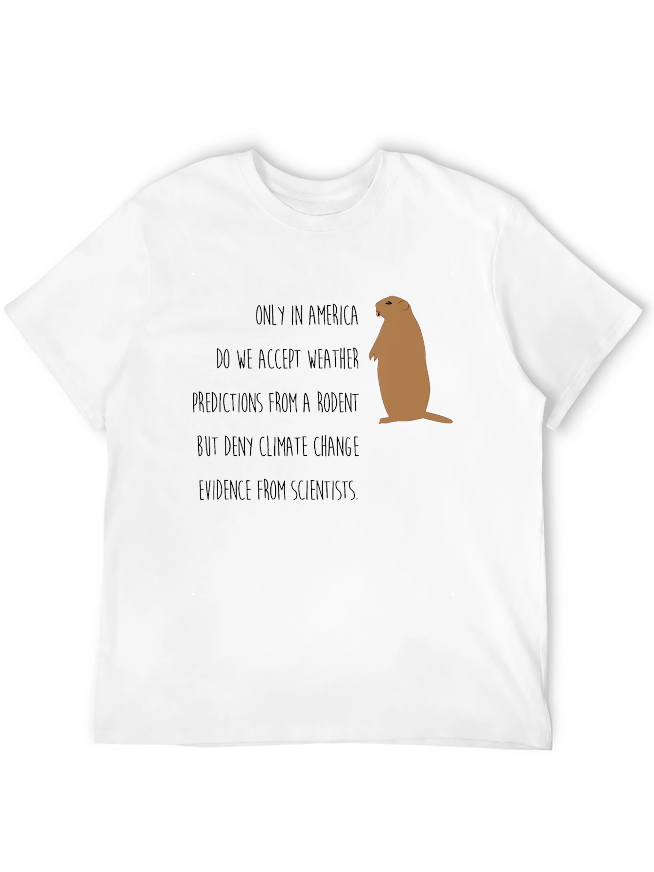 Funny Climate Change Rodent Graphic Tee