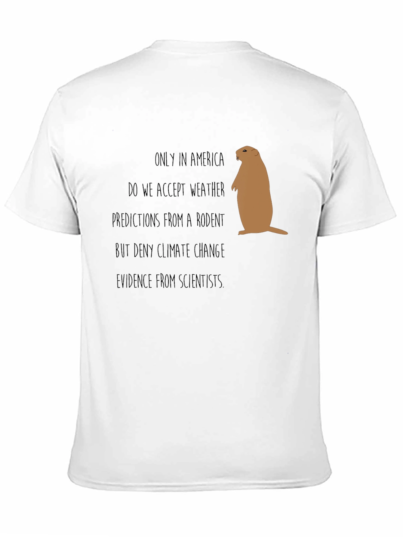 Funny Climate Change Rodent Graphic Tee