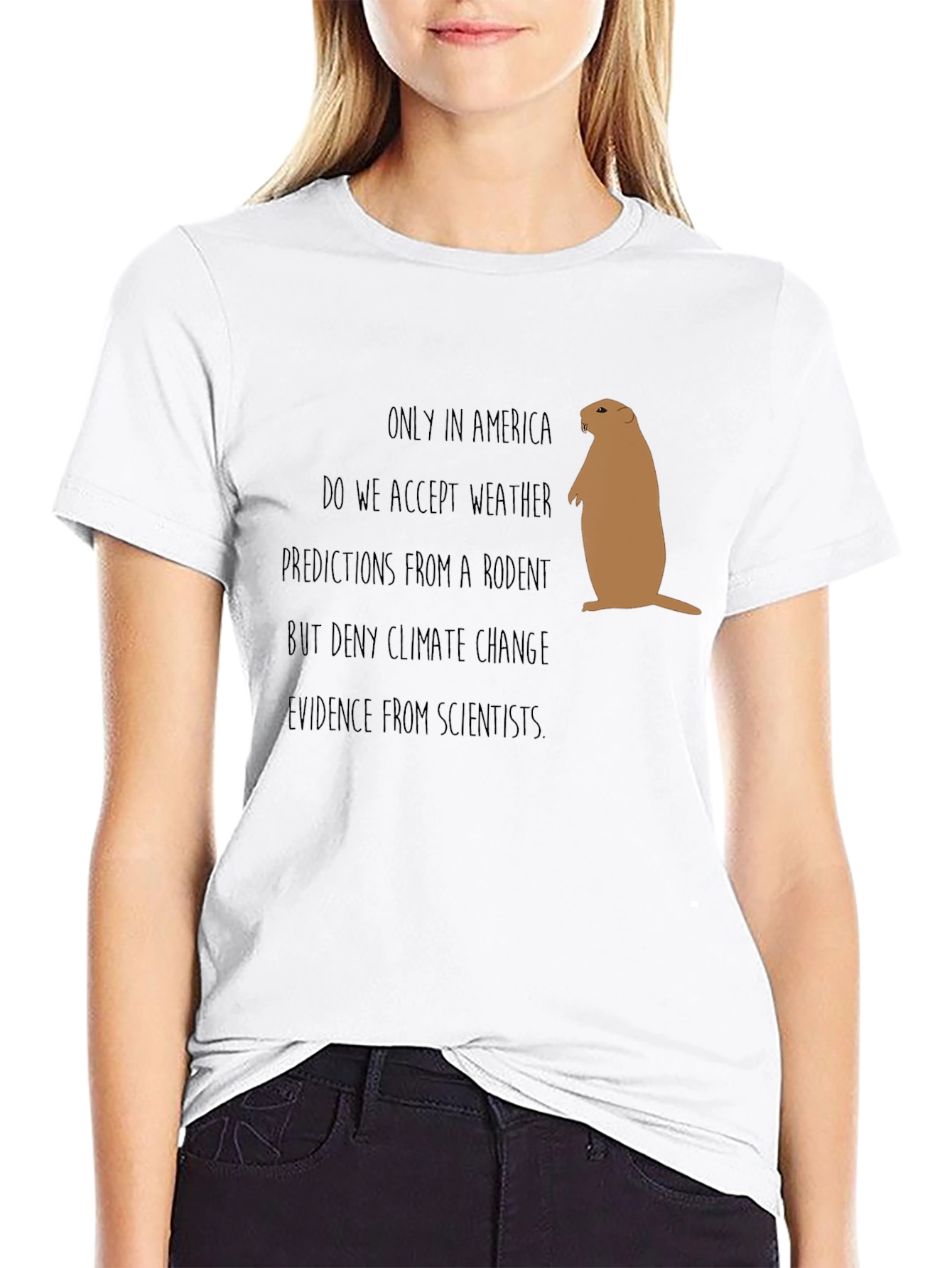 Funny Climate Change Rodent Graphic Tee