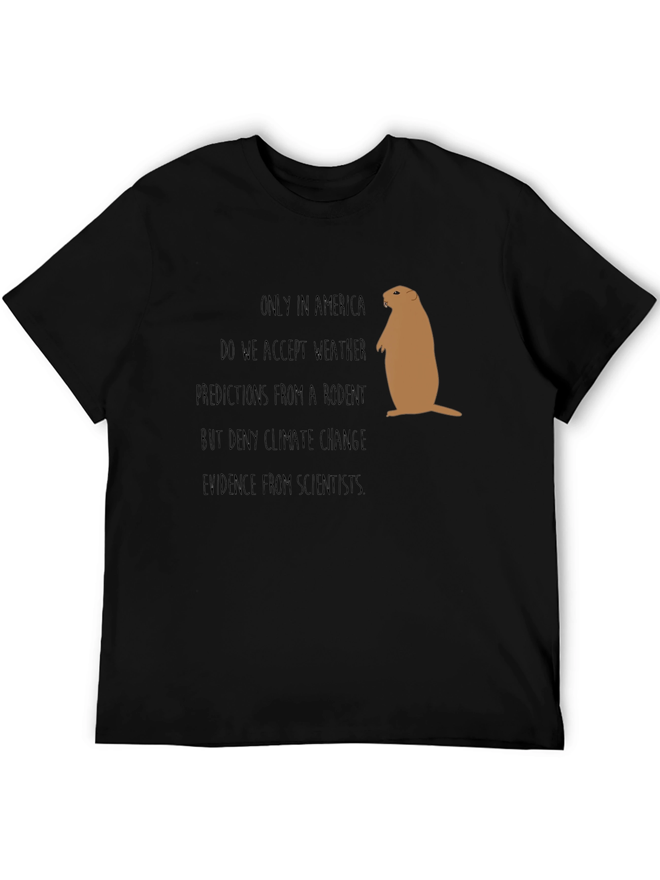 Funny Climate Change Rodent Graphic Tee