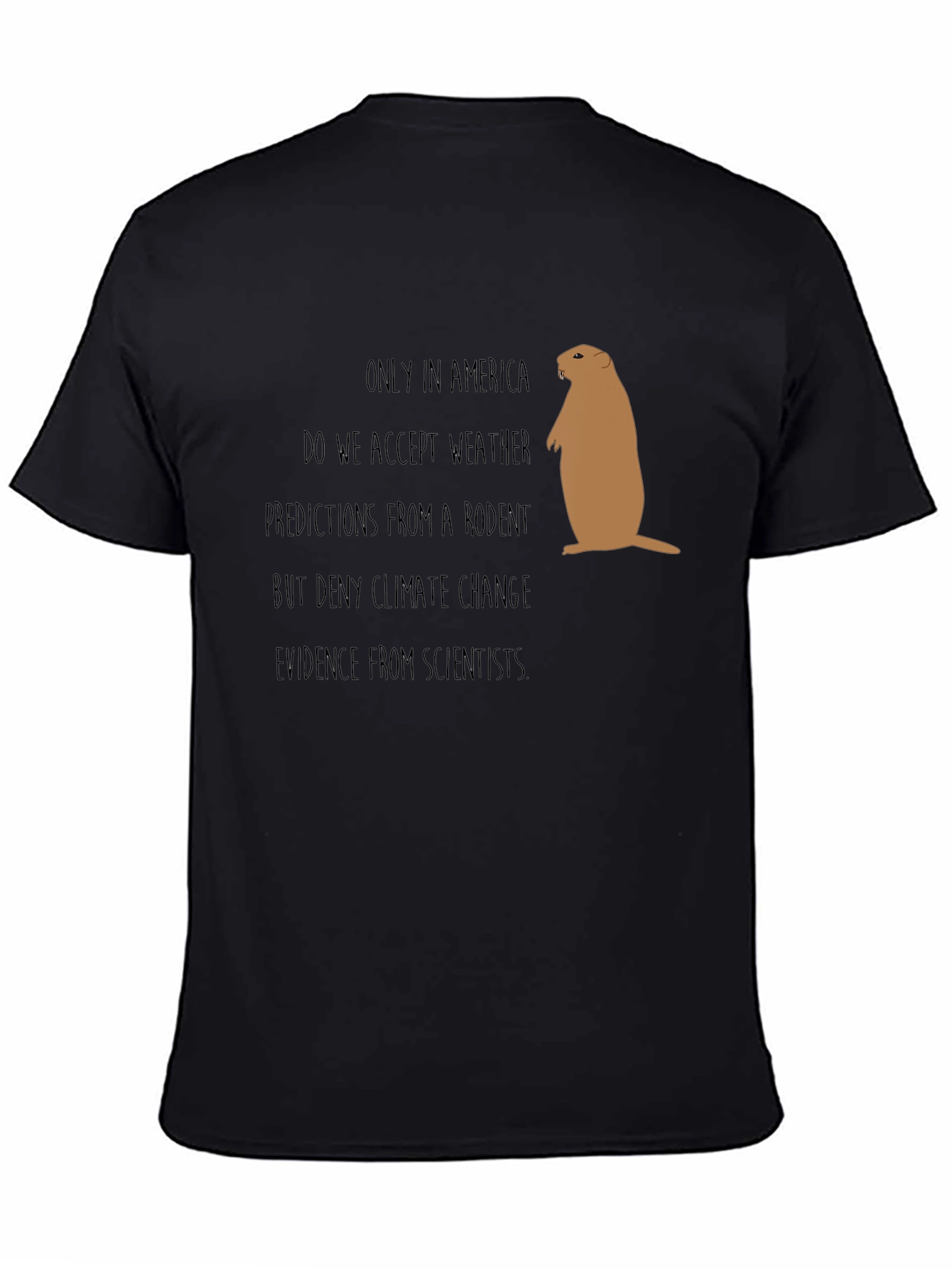 Funny Climate Change Rodent Graphic Tee