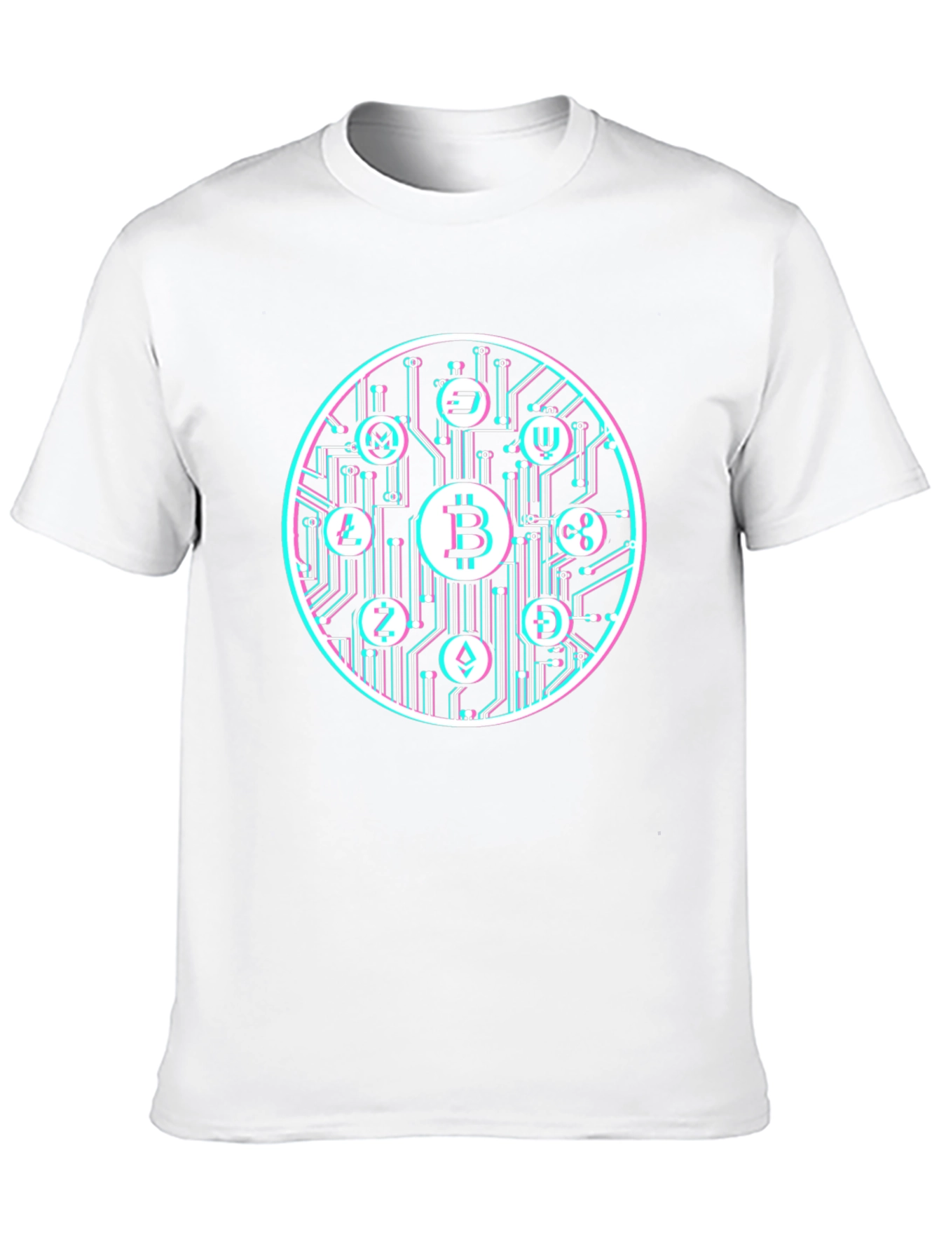 Bitcoin Crypto Currency Graphic Tee Black T-Shirt