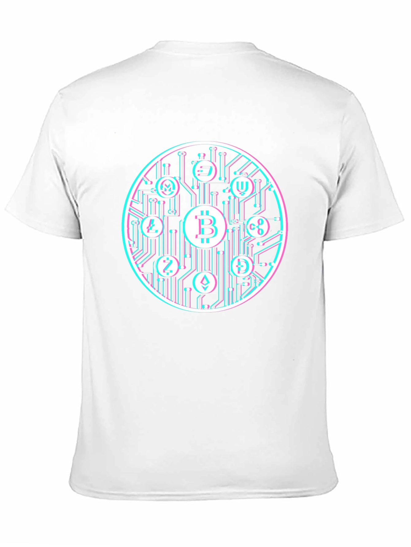 Bitcoin Crypto Currency Graphic Tee Black T-Shirt
