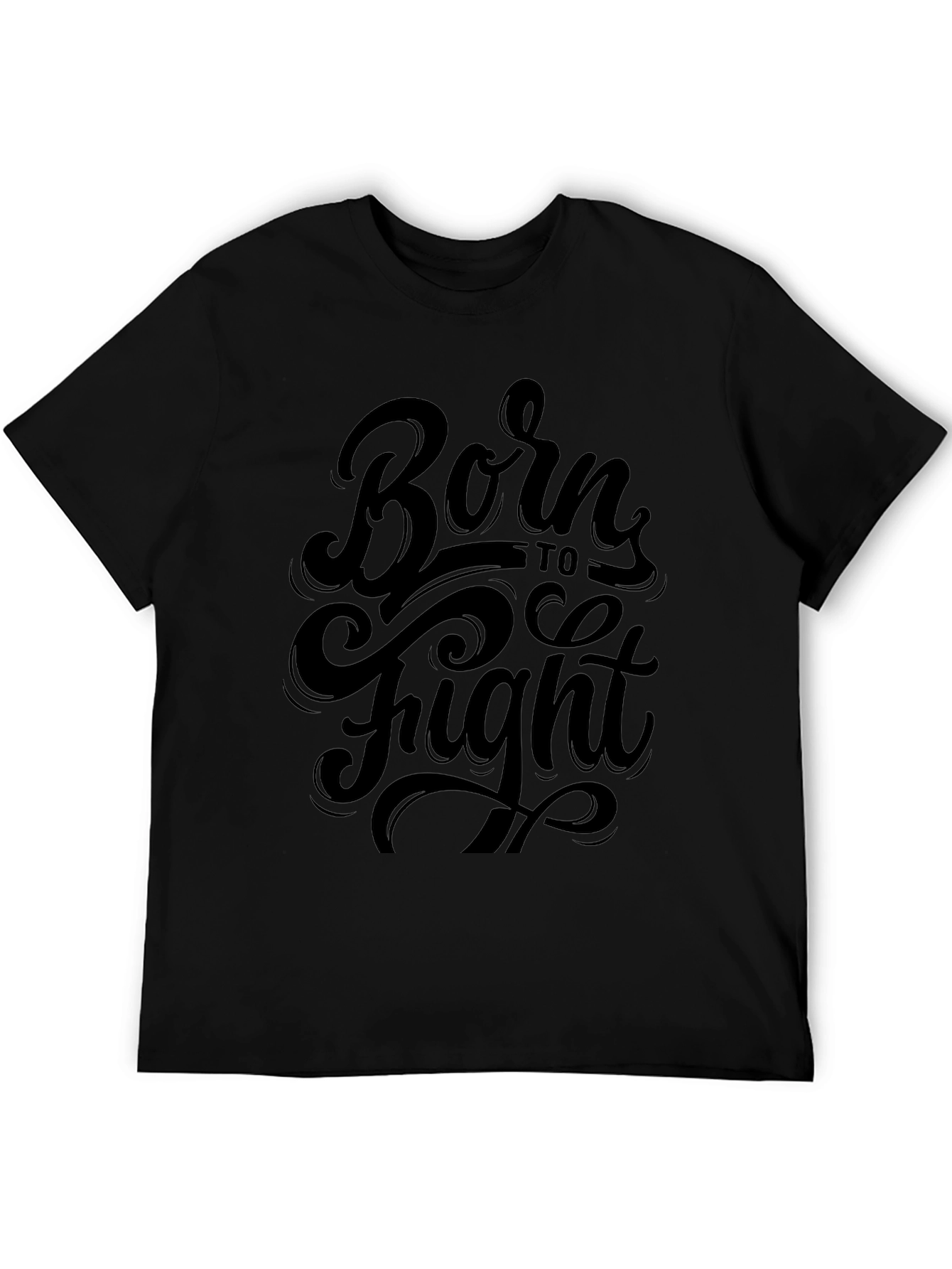 Born to Fight Black Graphic Tee