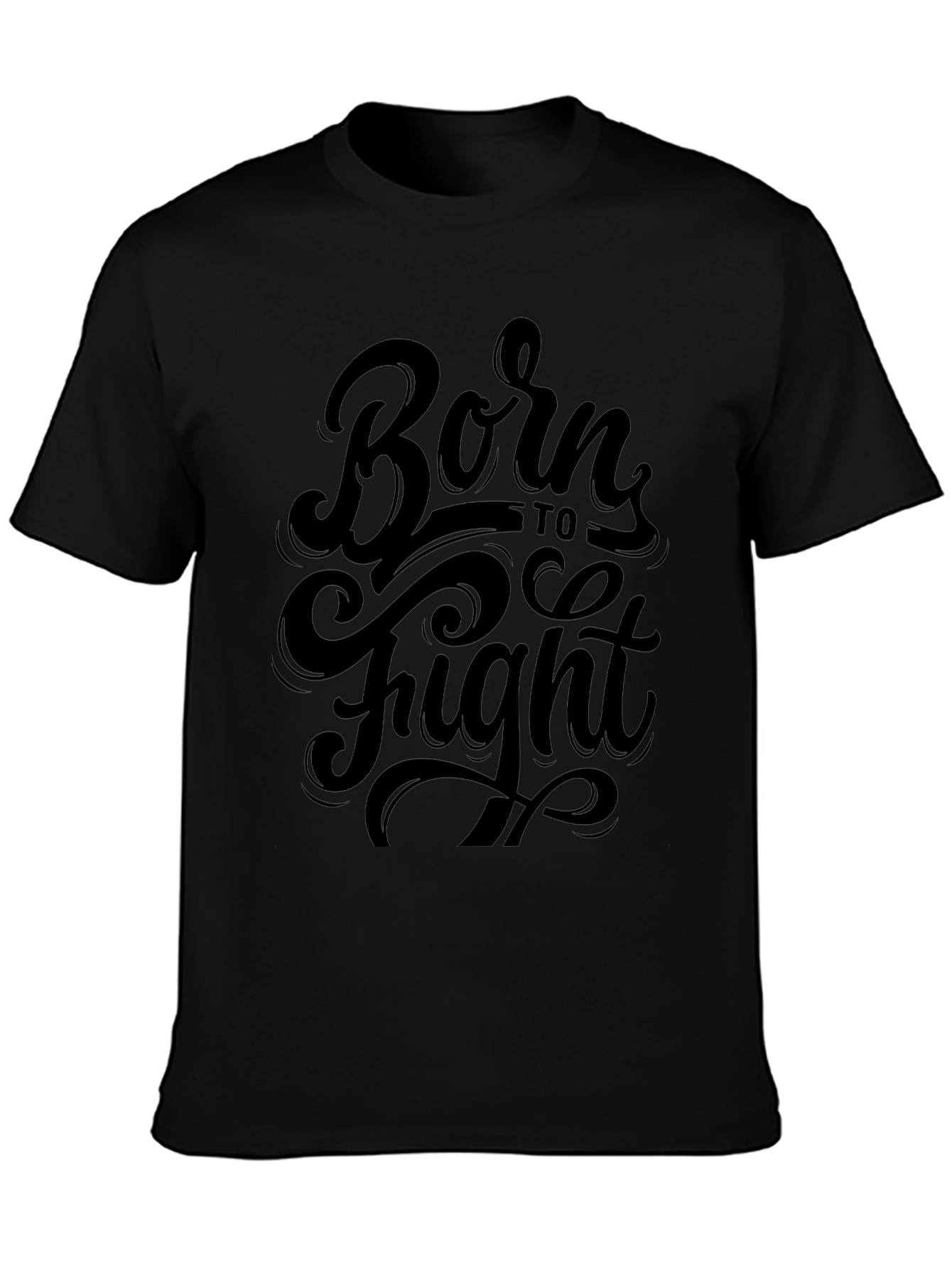 Born to Fight Black Graphic Tee
