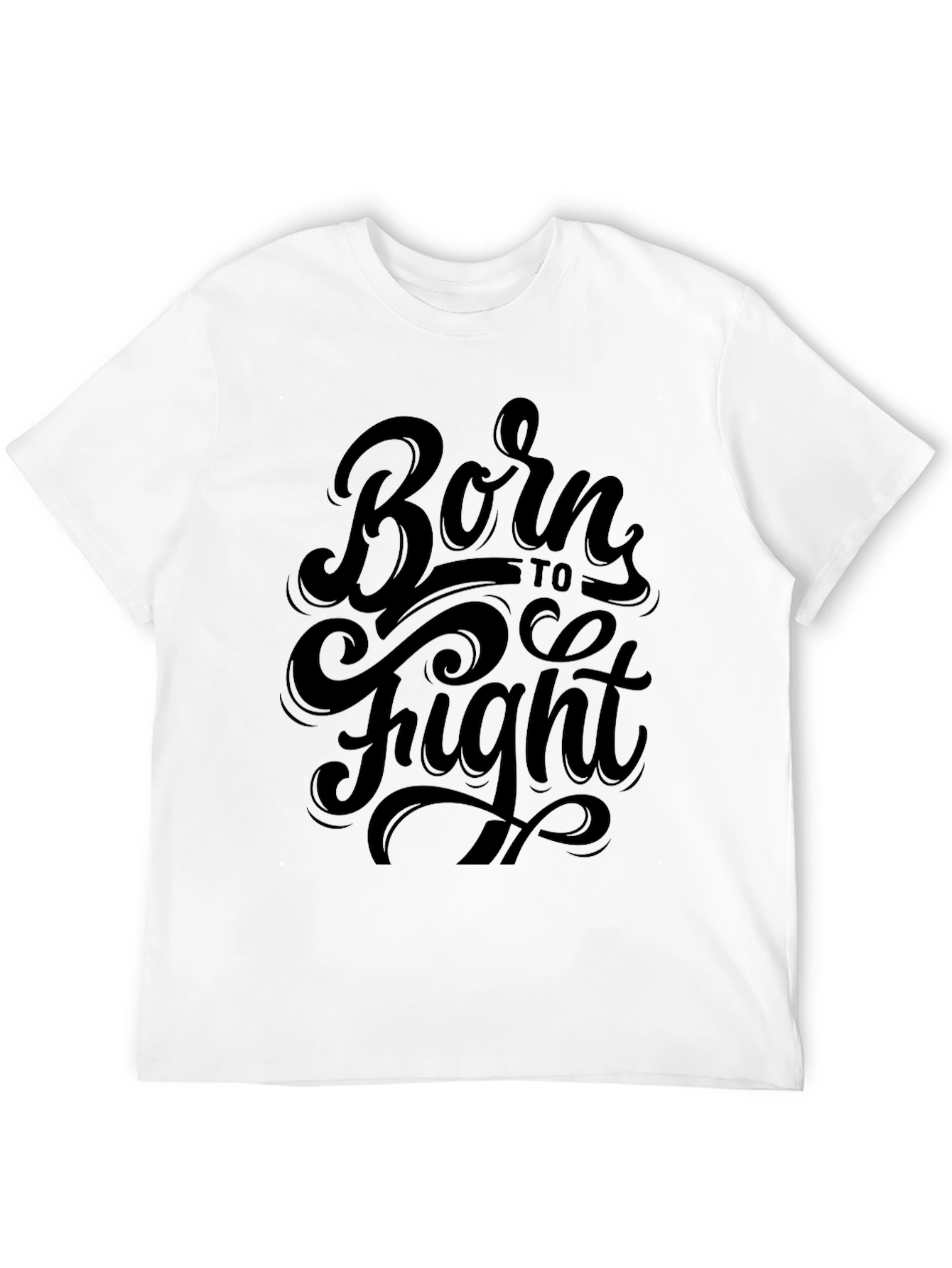 Born to Fight Black Graphic Tee