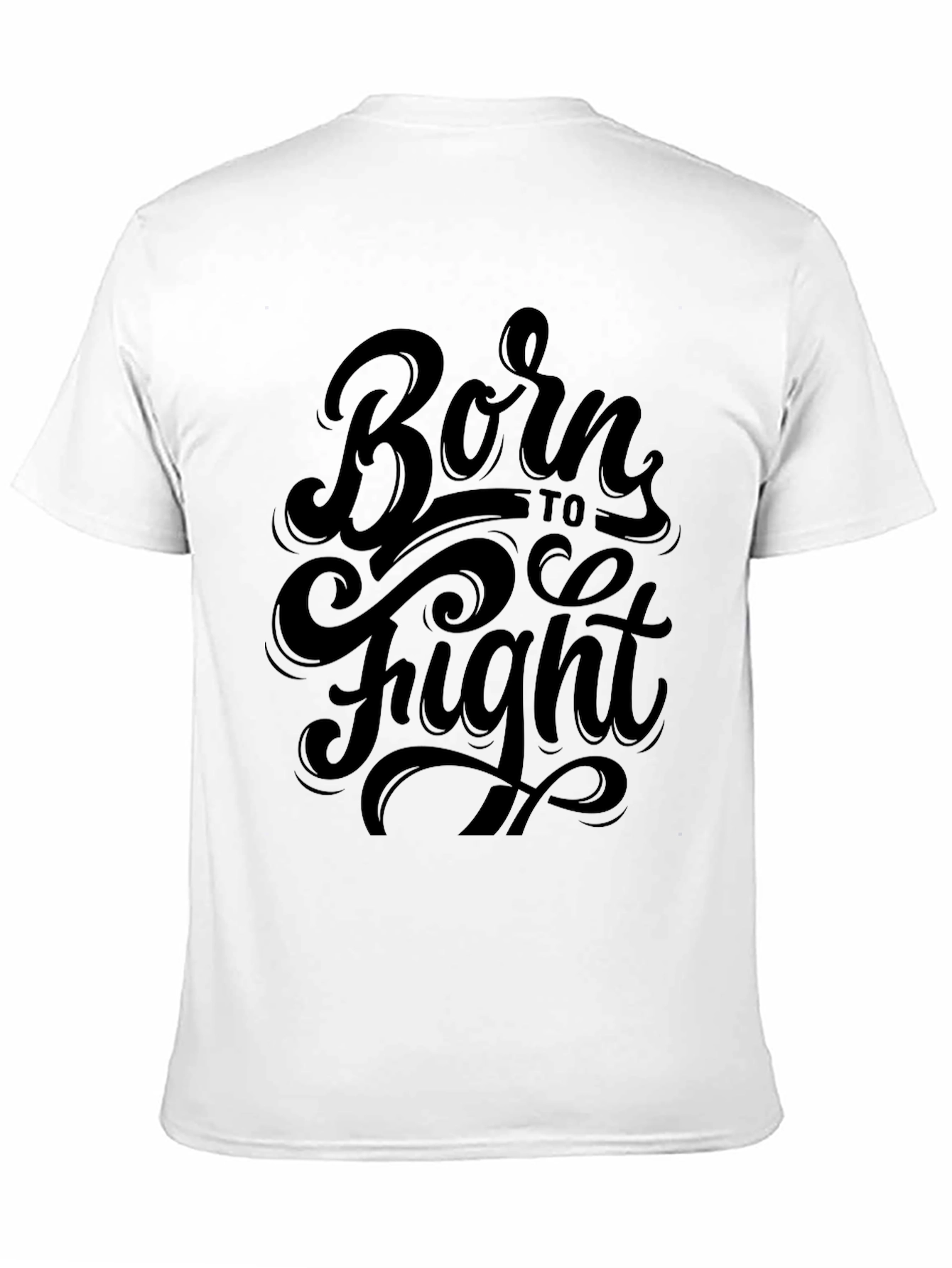 Born to Fight Black Graphic Tee