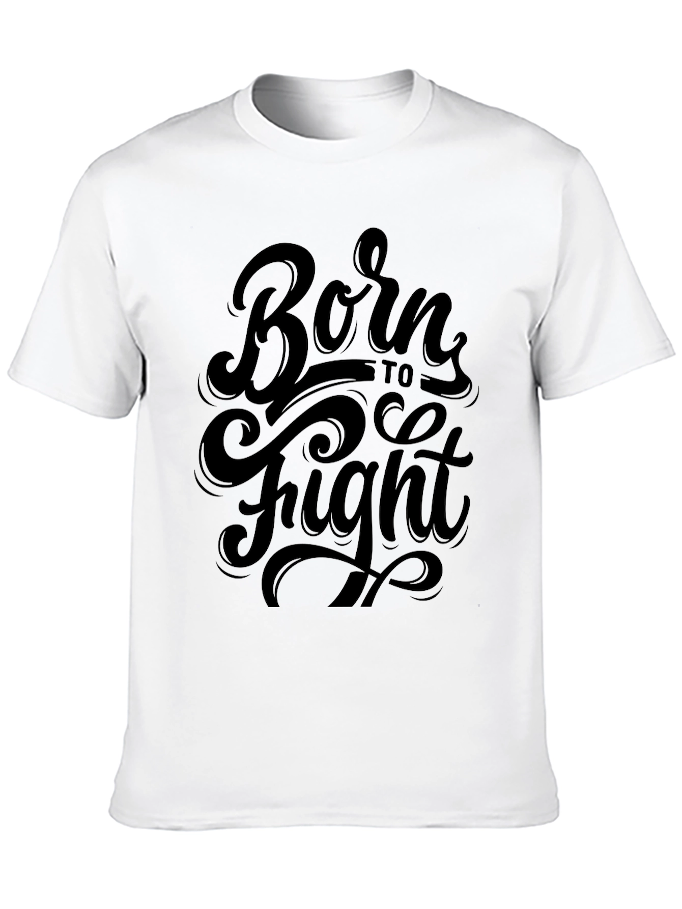 Born to Fight Black Graphic Tee