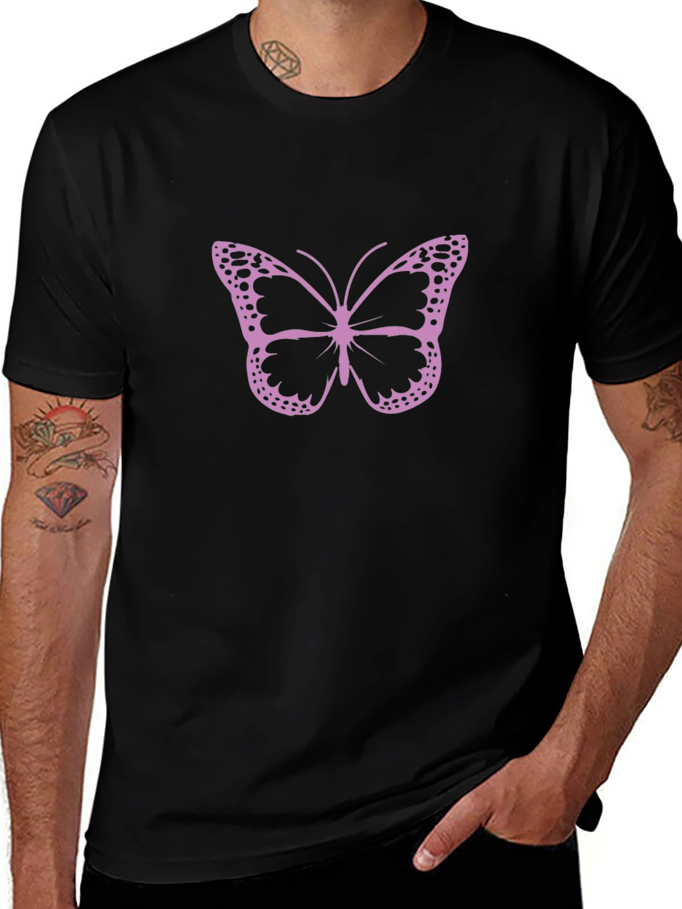 Butterfly Graphic T-Shirt - Stylish Casual Wear