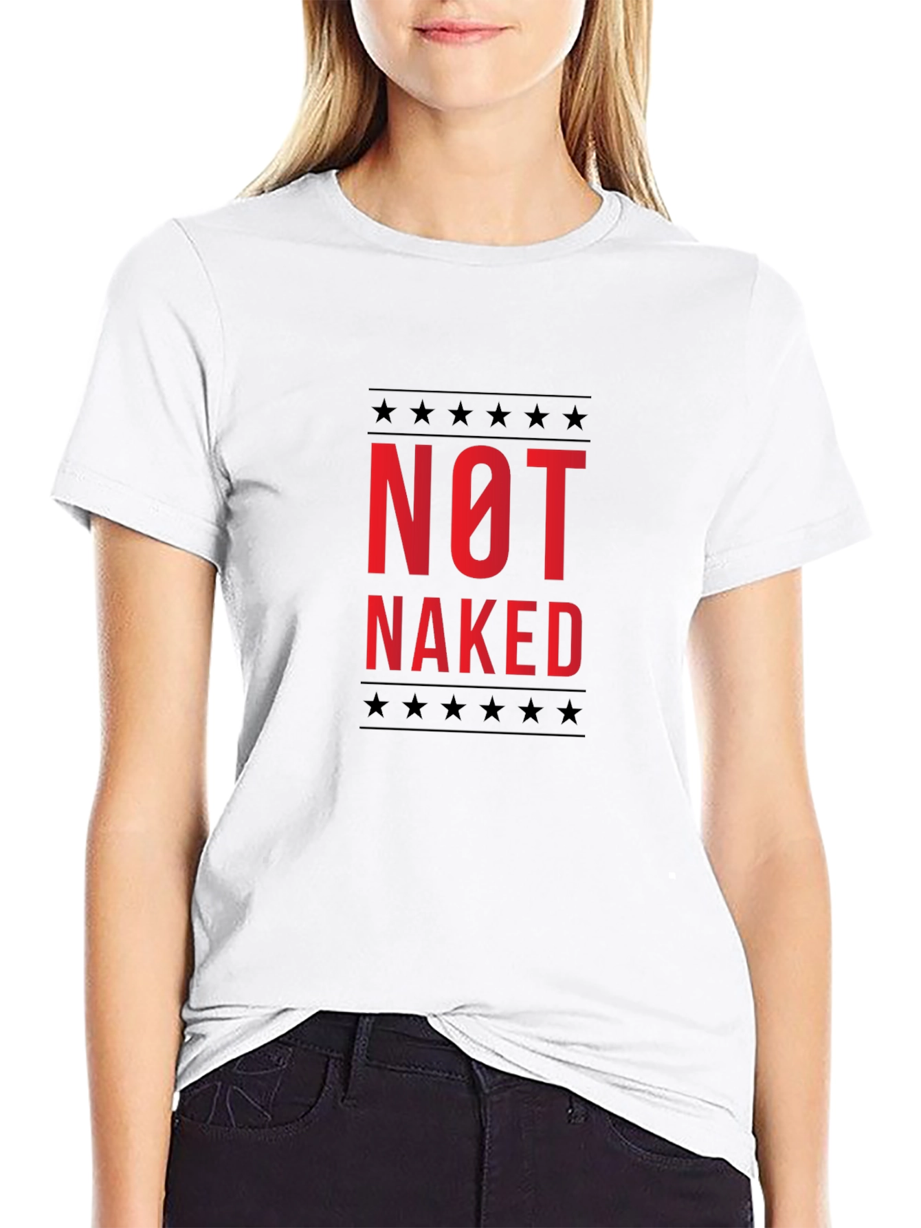 Not Naked Graphic Tee -  Statement T-Shirt