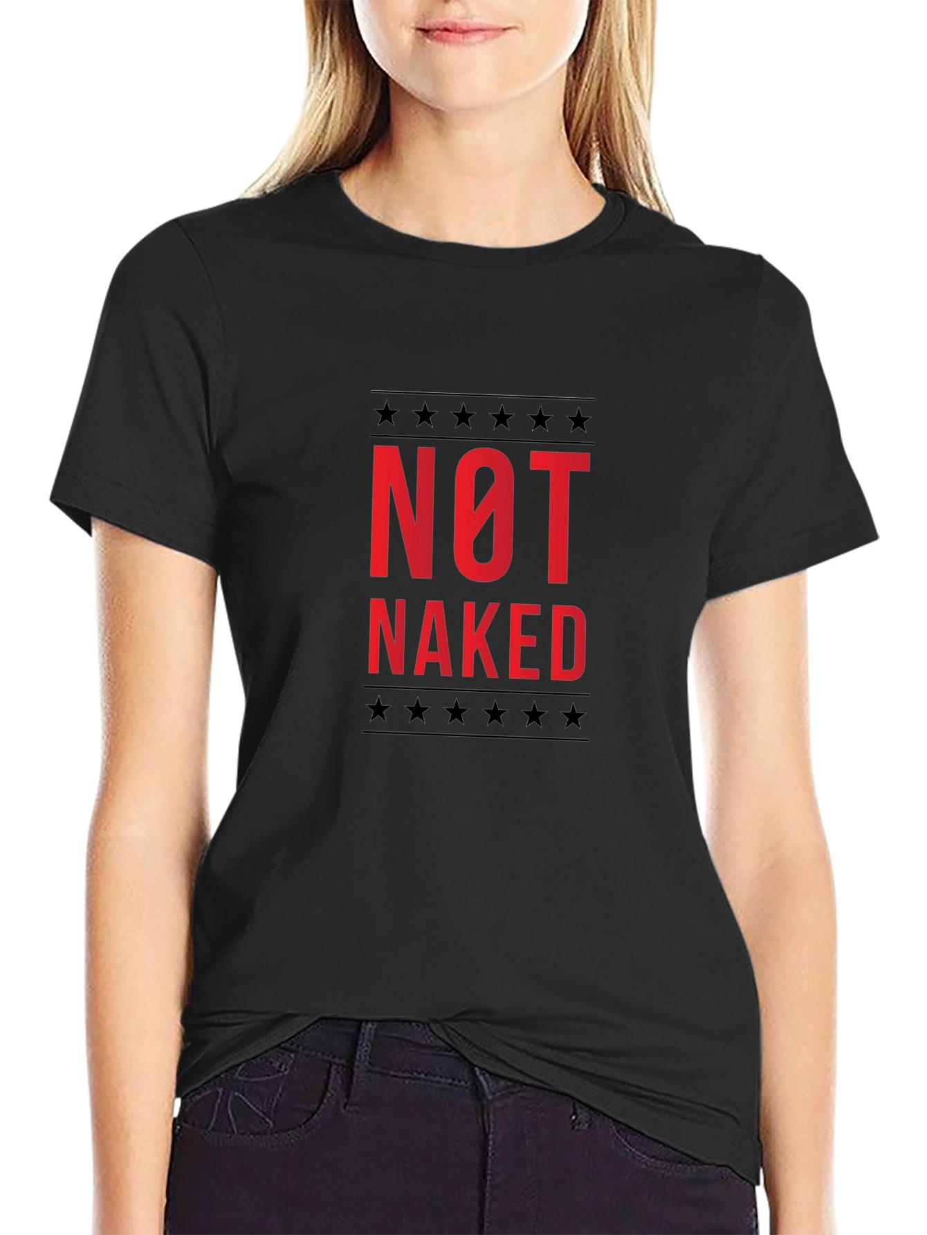 Not Naked Graphic Tee -  Statement T-Shirt