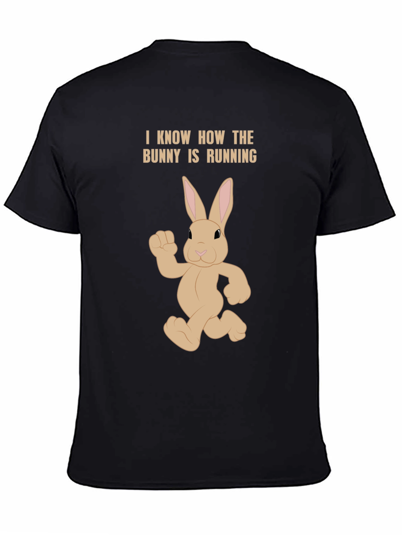 Bunny Running T-Shirt - Funny Easter Tee