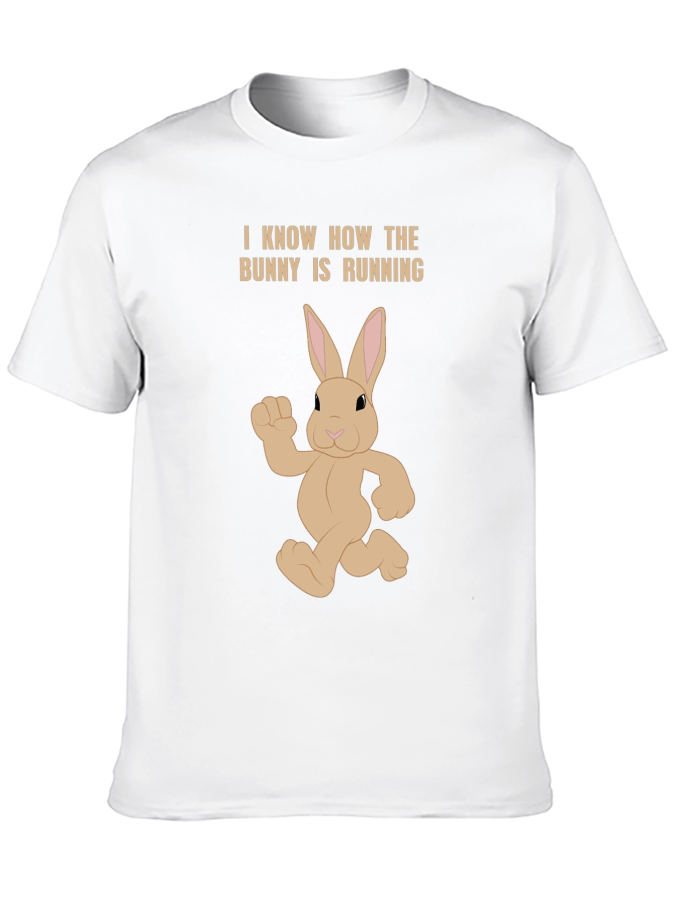 Bunny Running T-Shirt - Funny Easter Tee