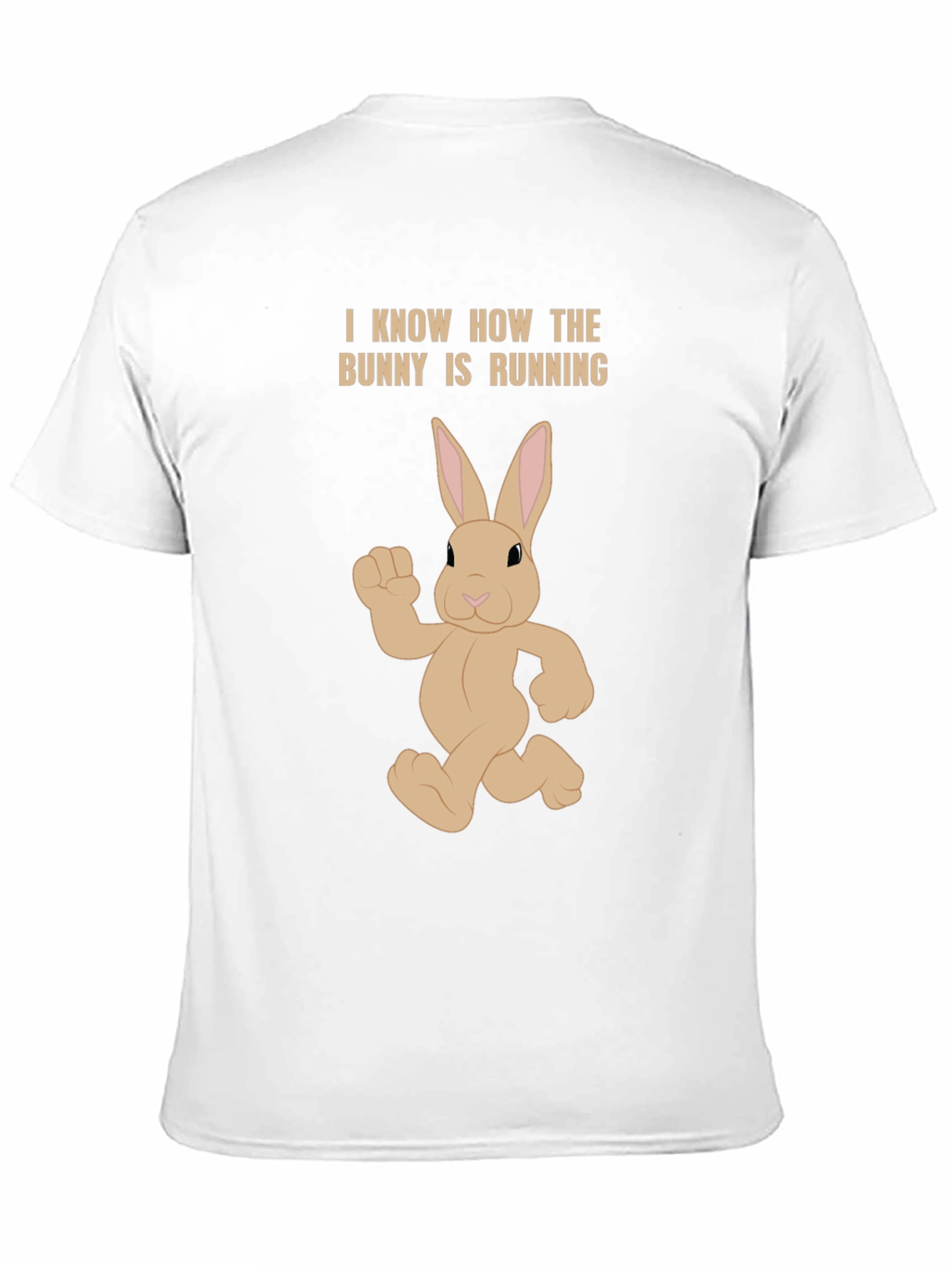 Bunny Running T-Shirt - Funny Easter Tee