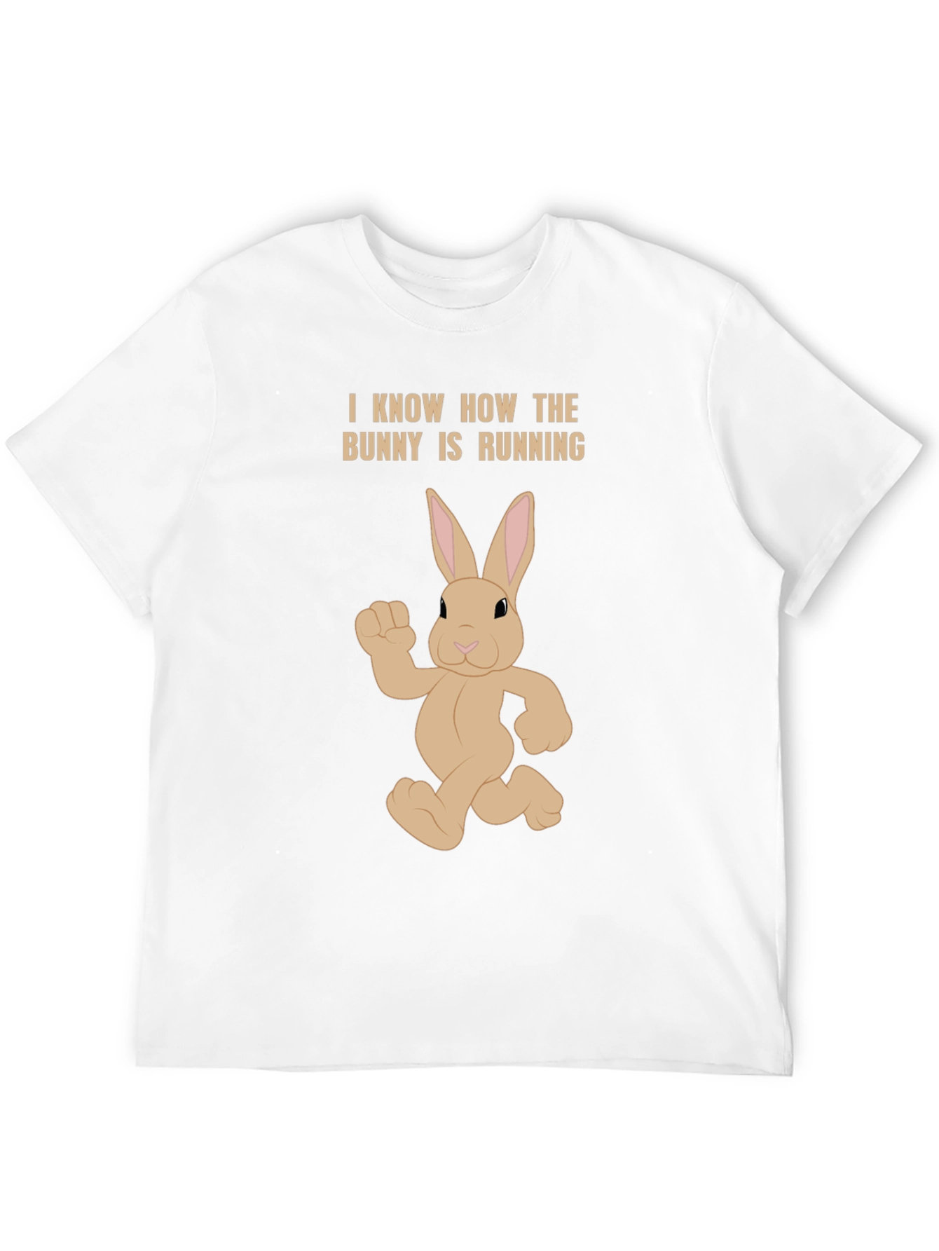 Bunny Running T-Shirt - Funny Easter Tee