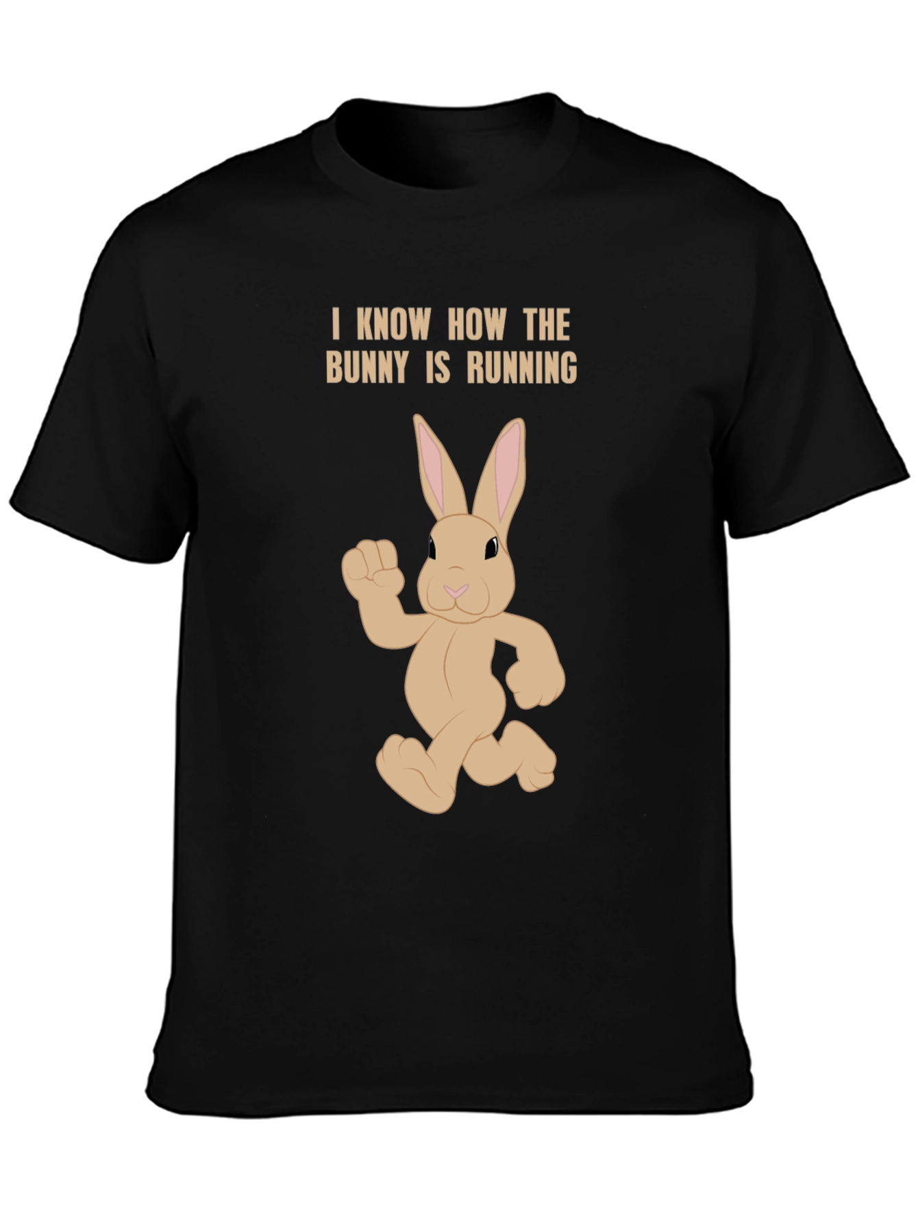 Bunny Running T-Shirt - Funny Easter Tee