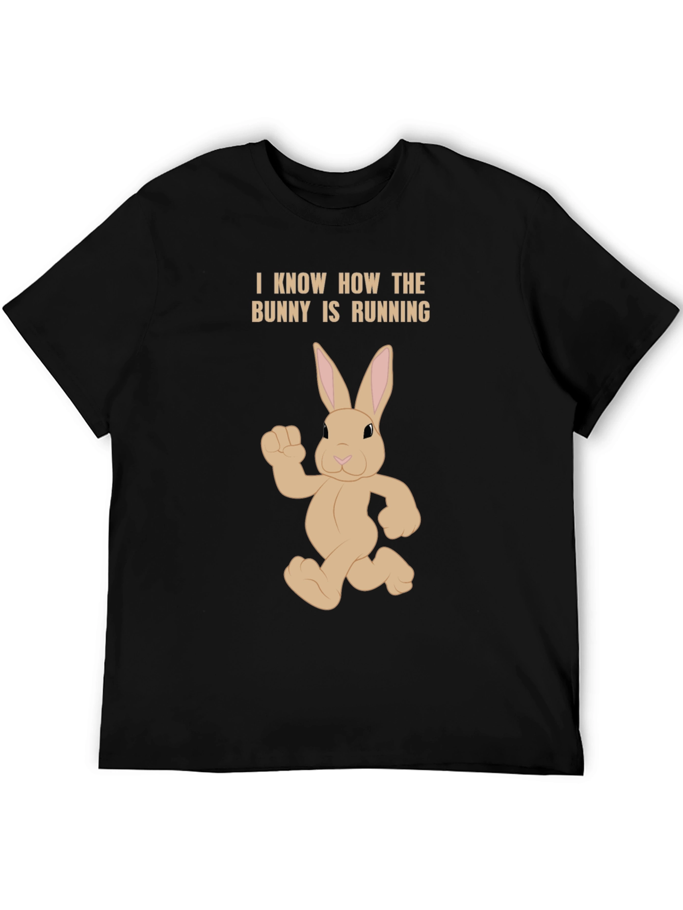 Bunny Running T-Shirt - Funny Easter Tee