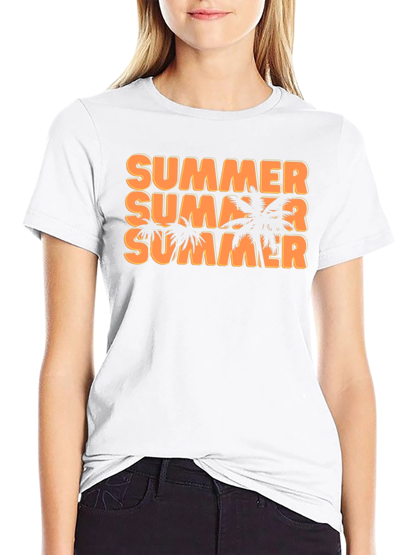 Summer Vibes Graphic Tee - Palm Tree T-Shirt