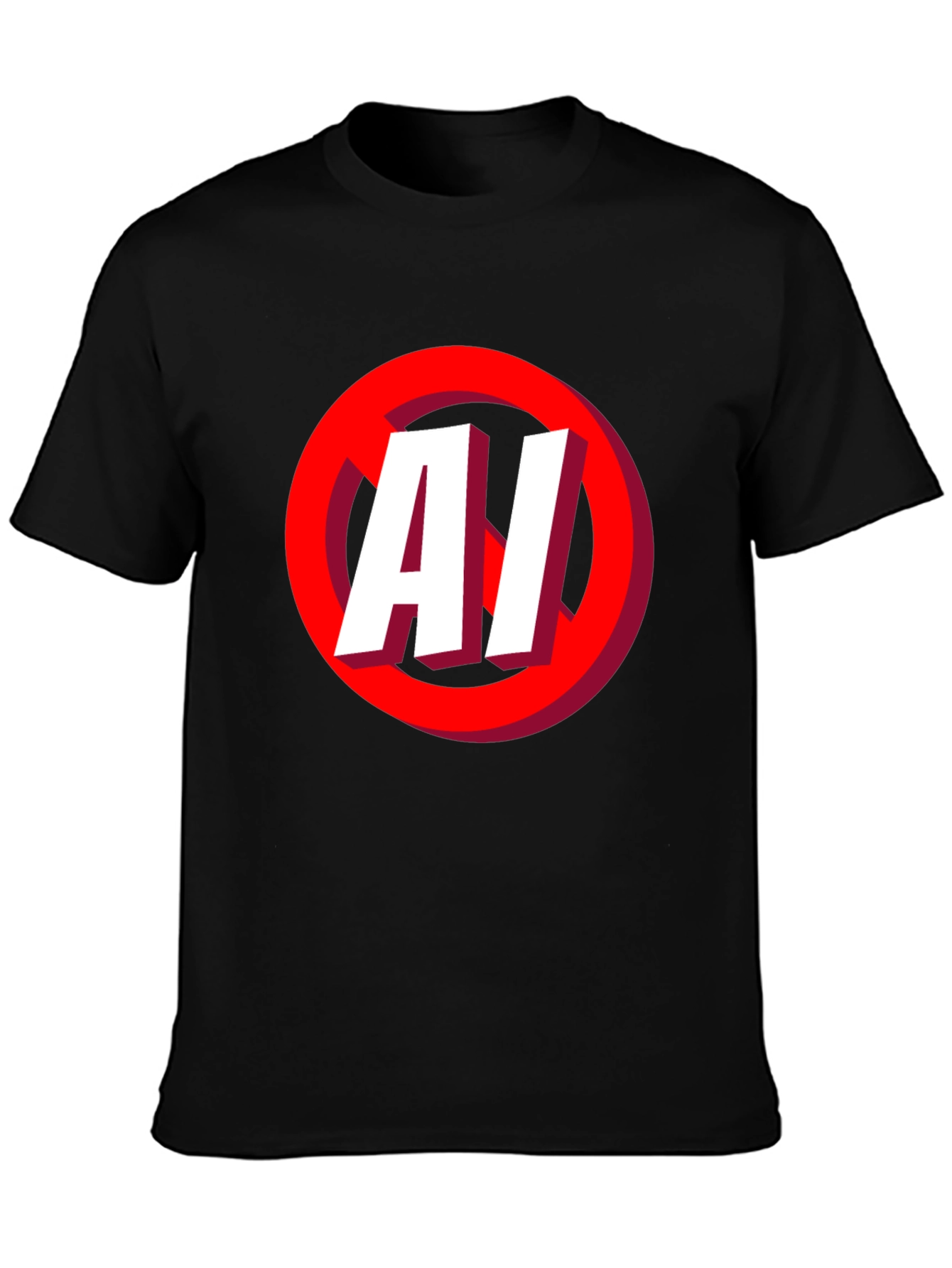 No AI Graphic T-Shirt - Anti Artificial Intelligence Tee
