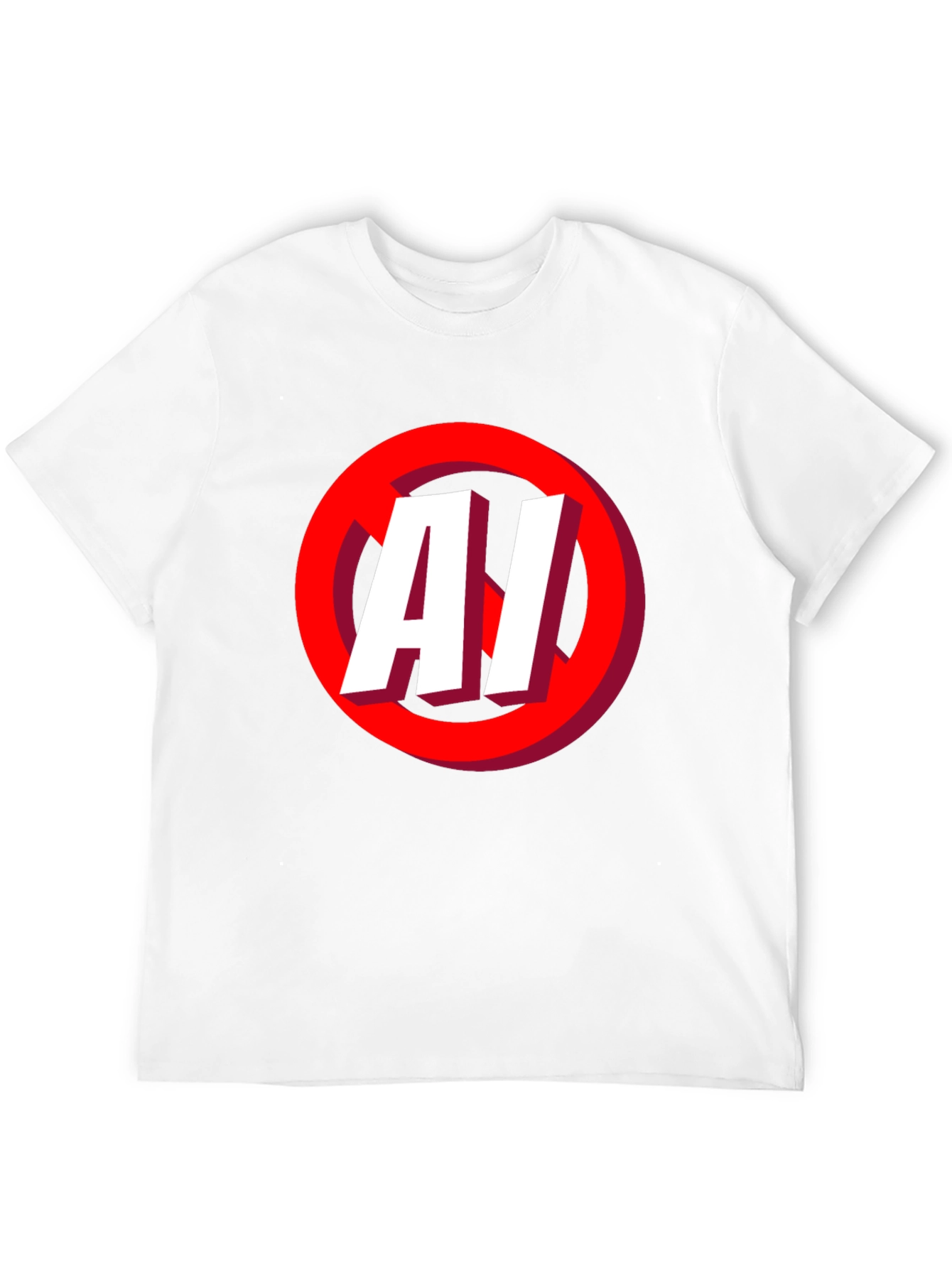 No AI Graphic T-Shirt - Anti Artificial Intelligence Tee
