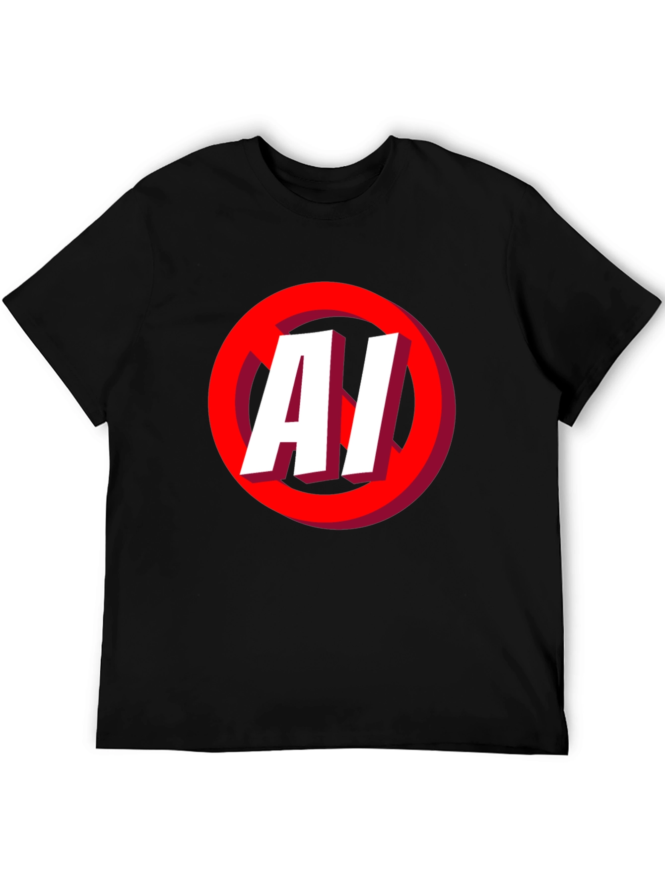 No AI Graphic T-Shirt - Anti Artificial Intelligence Tee