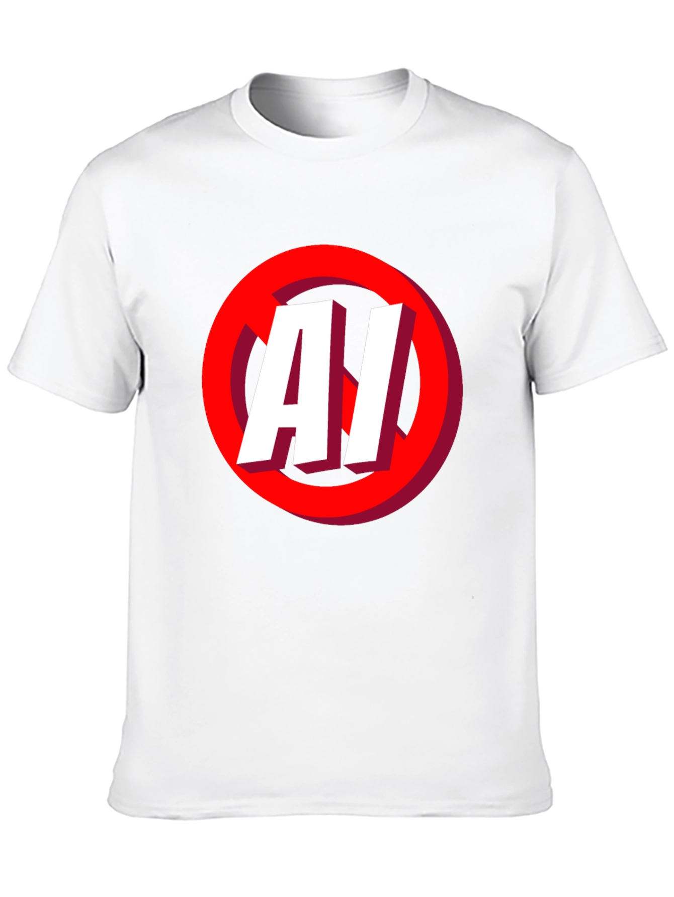 No AI Graphic T-Shirt - Anti Artificial Intelligence Tee