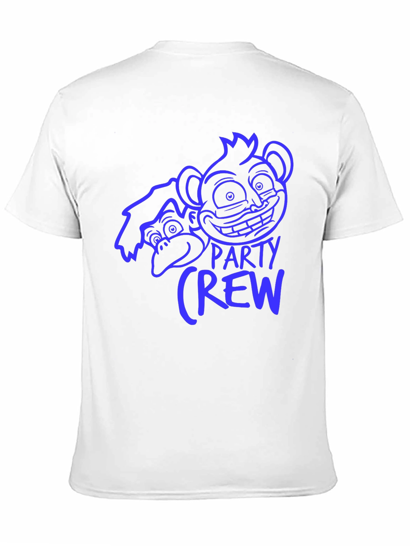 Monkey Party Crew Graphic Tee - Black