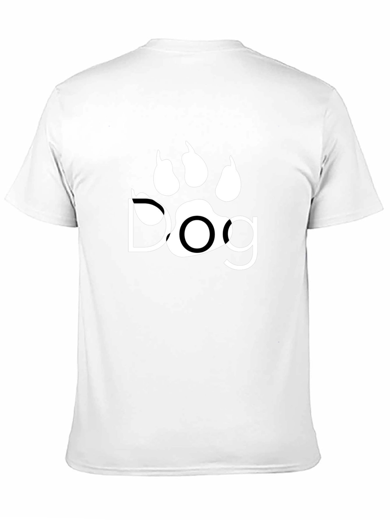 Dog Paw Print T-Shirt - Black Graphic Tee