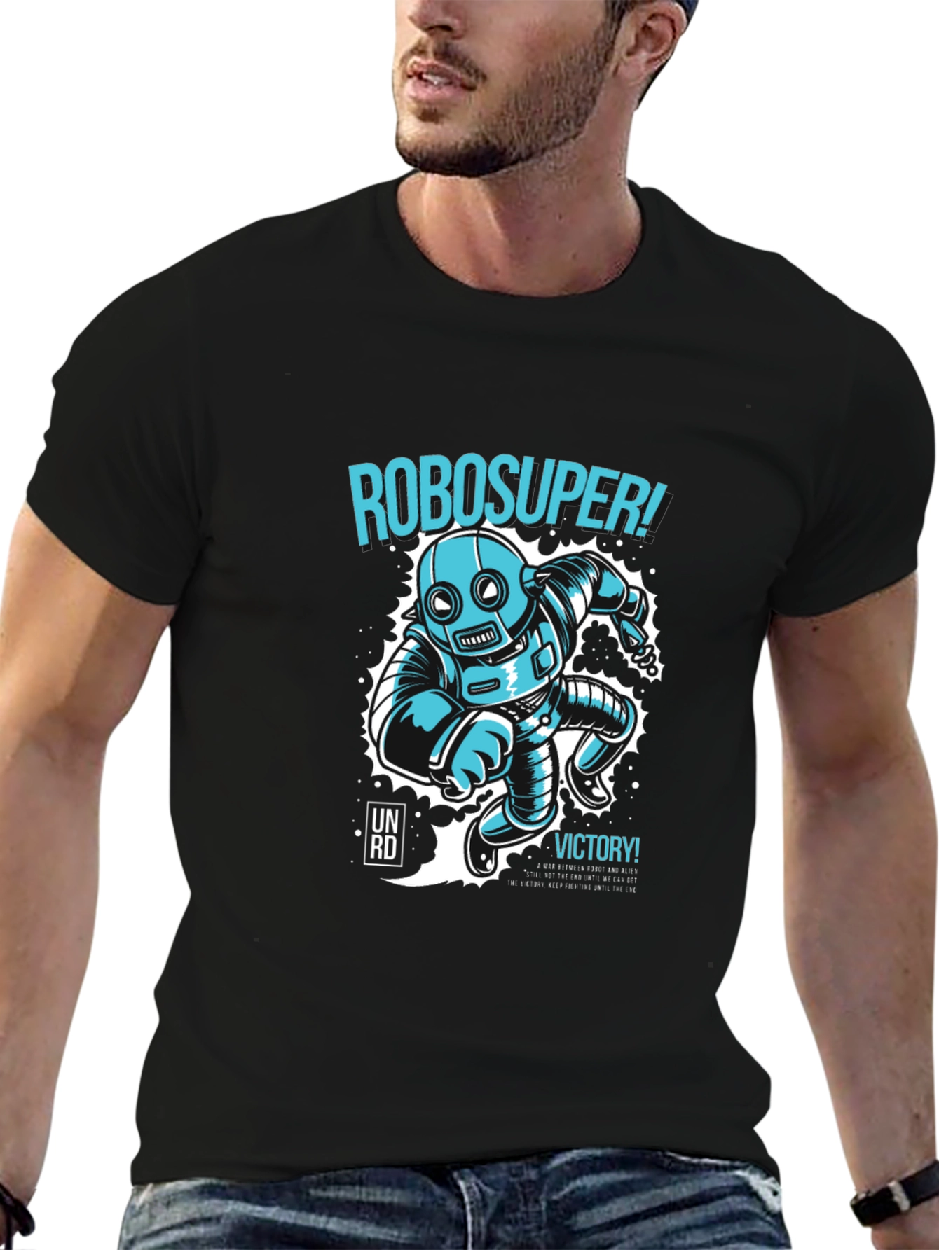 RoboSuper Graphic T-Shirt: Unleash Your Inner Hero!