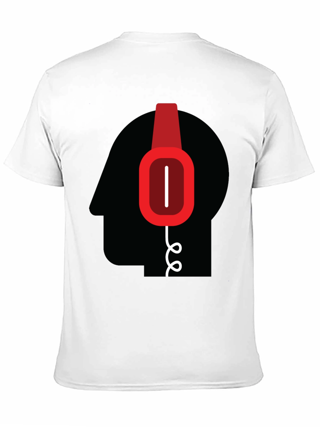 Headphone Head Graphic T-Shirt - Modern Tee