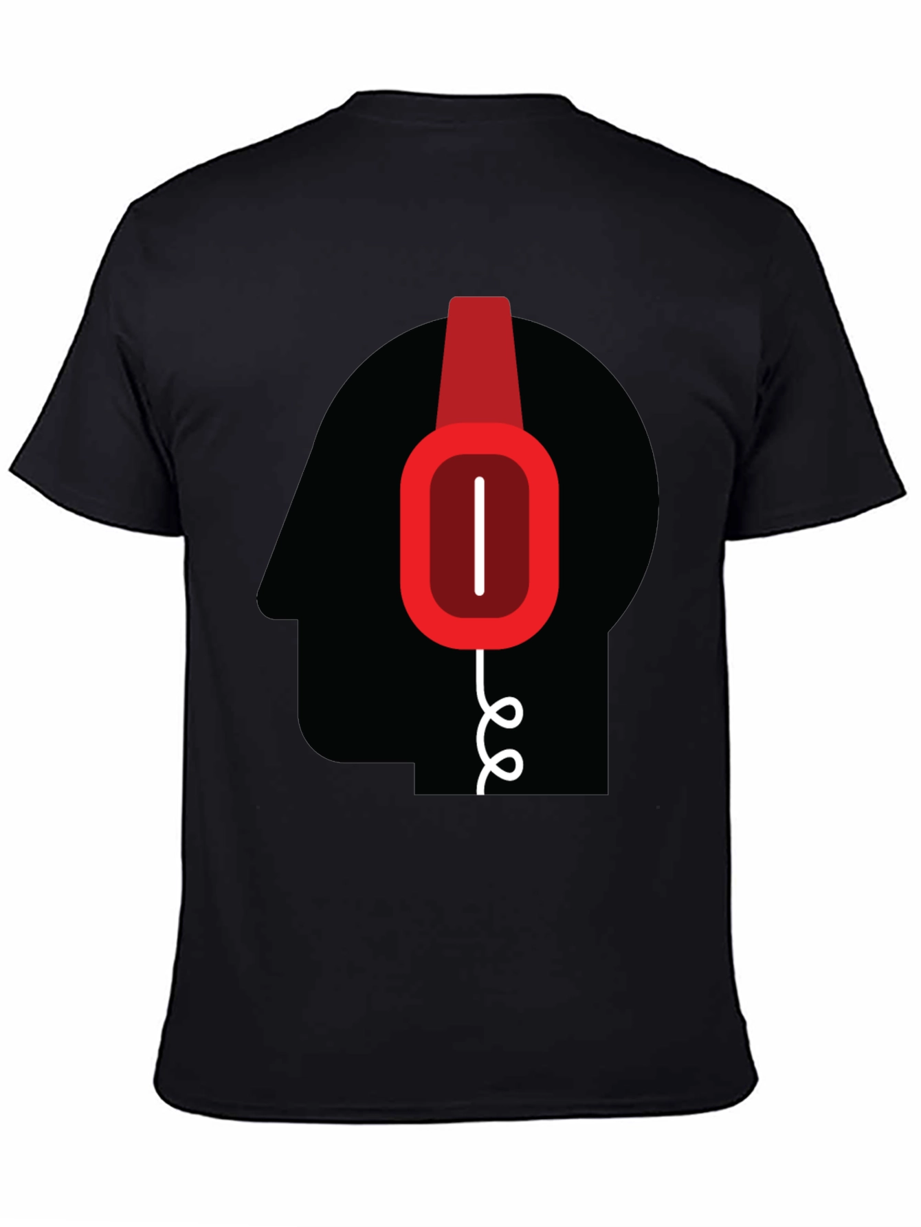 Headphone Head Graphic T-Shirt - Modern Tee