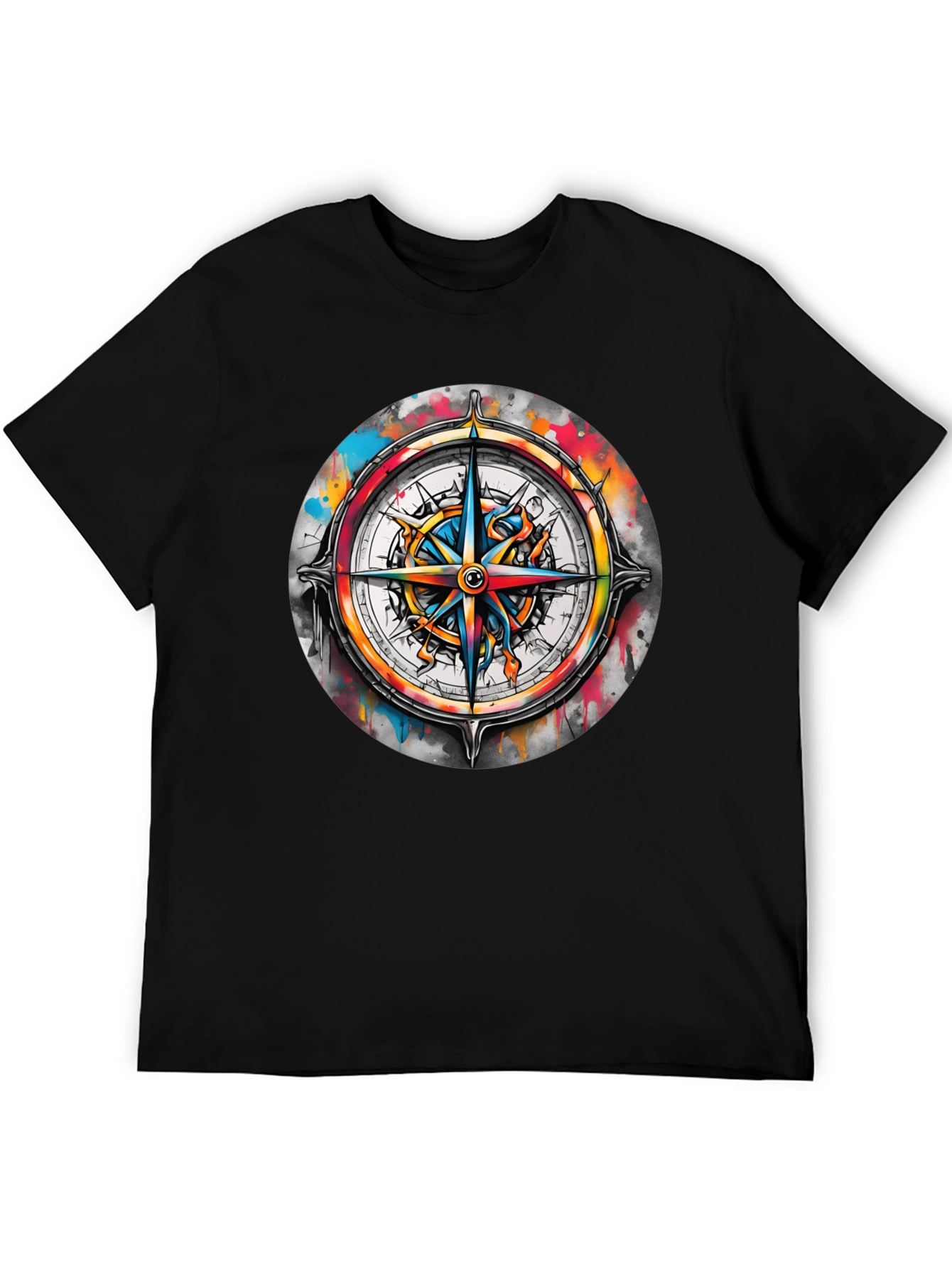 Compass Rose Graphic Tee - Stylish Nautical Design