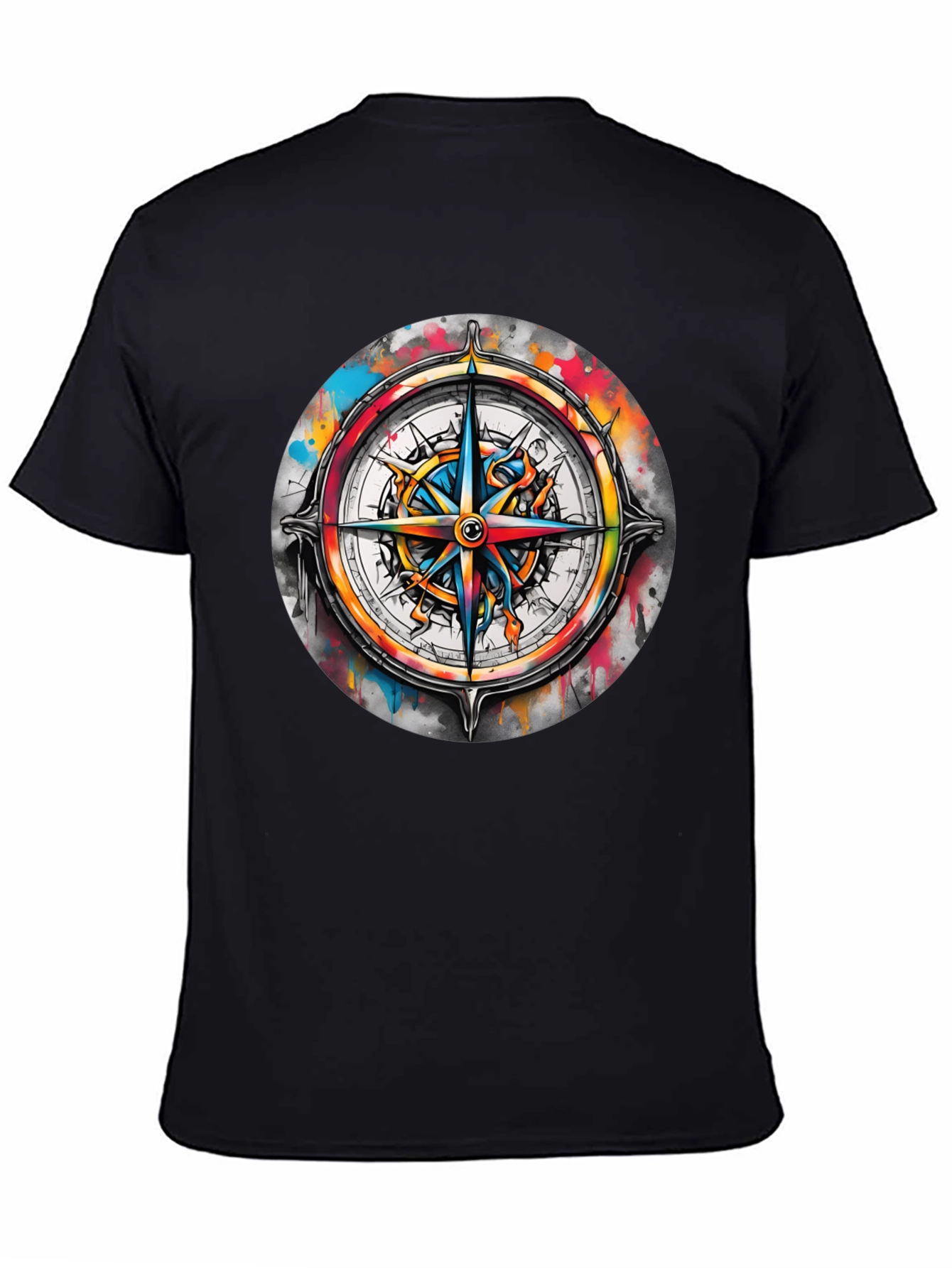 Compass Rose Graphic Tee - Stylish Nautical Design