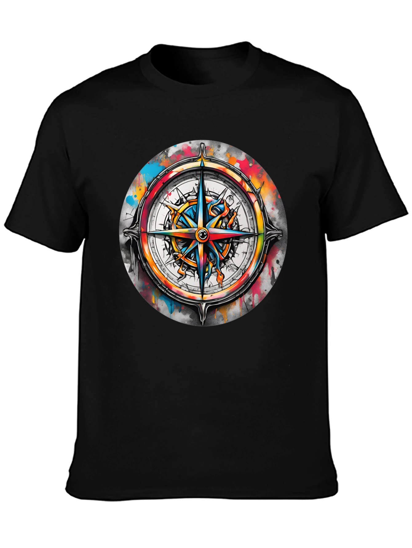 Compass Rose Graphic Tee - Stylish Nautical Design