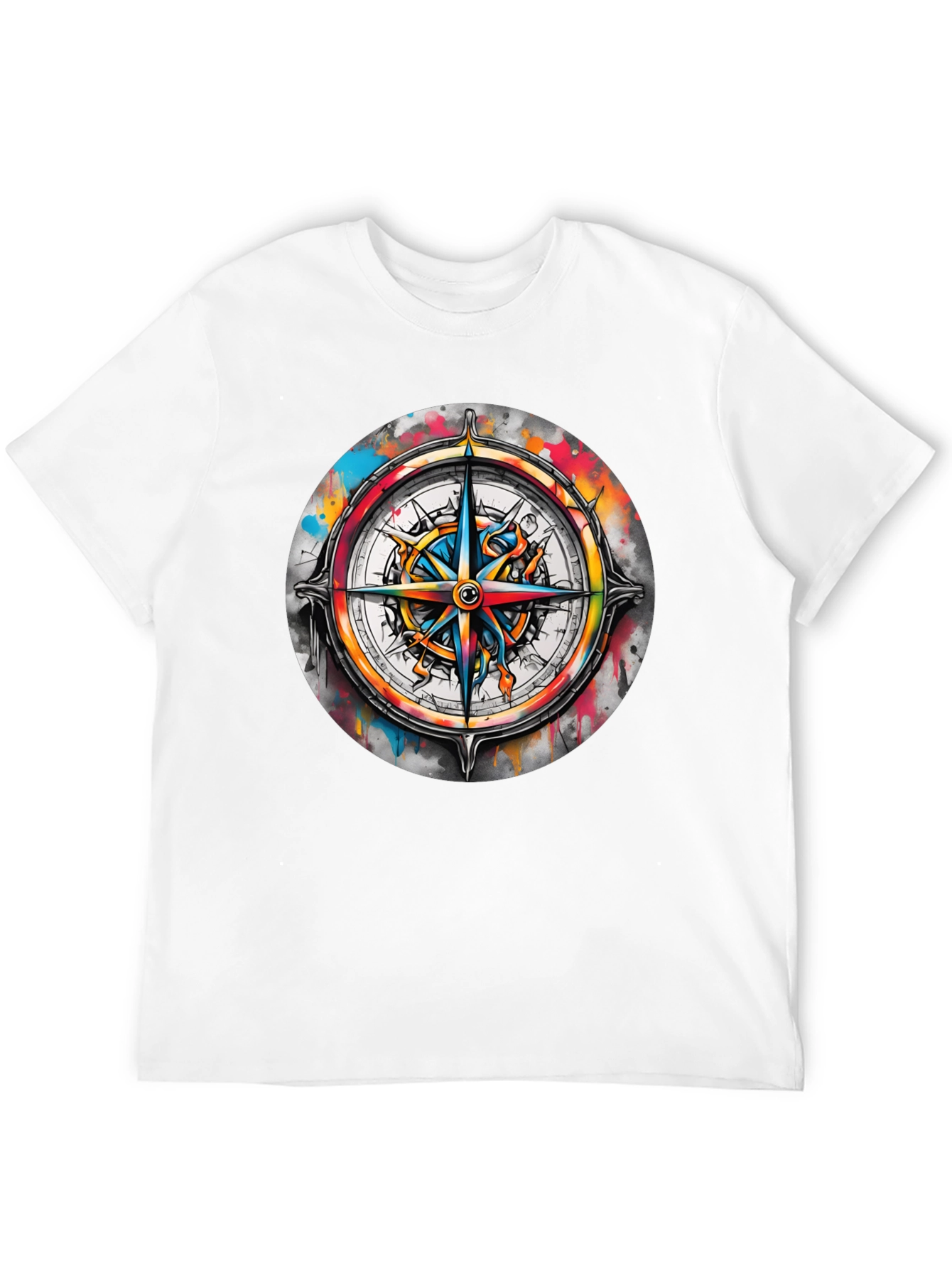 Compass Rose Graphic Tee - Stylish Nautical Design