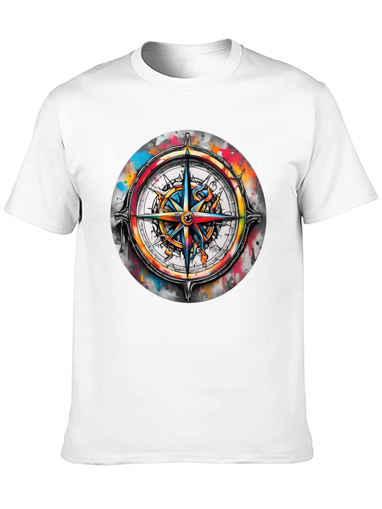 Compass Rose Graphic Tee - Stylish Nautical Design