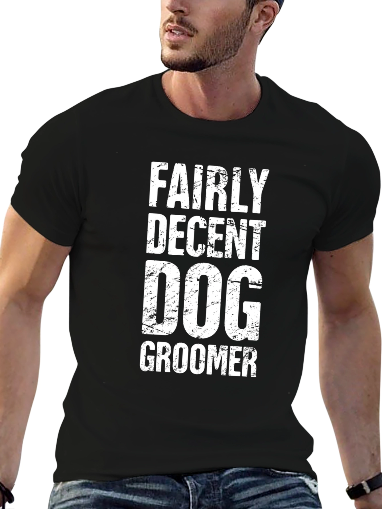 Funny Dog Groomer T-Shirt - Fairly Decent Groomer