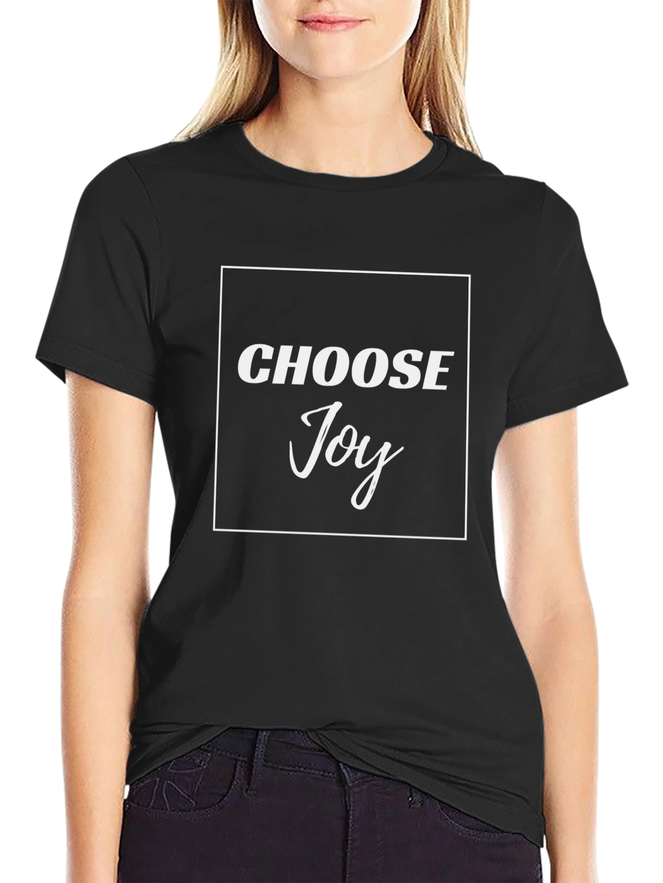 Choose Joy Graphic Tee - Black Unisex Shirt